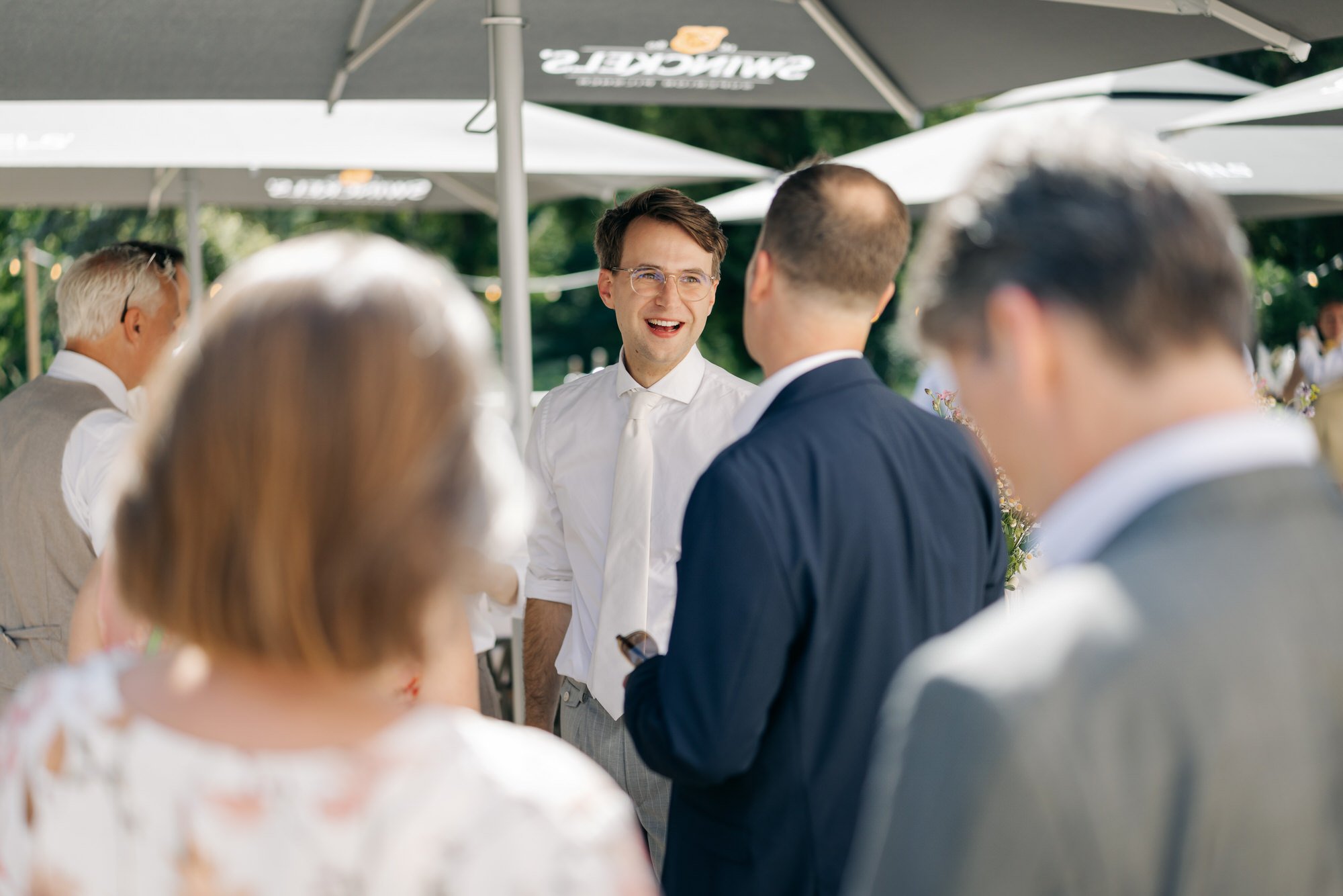  informeel moment tijdens de borrel 