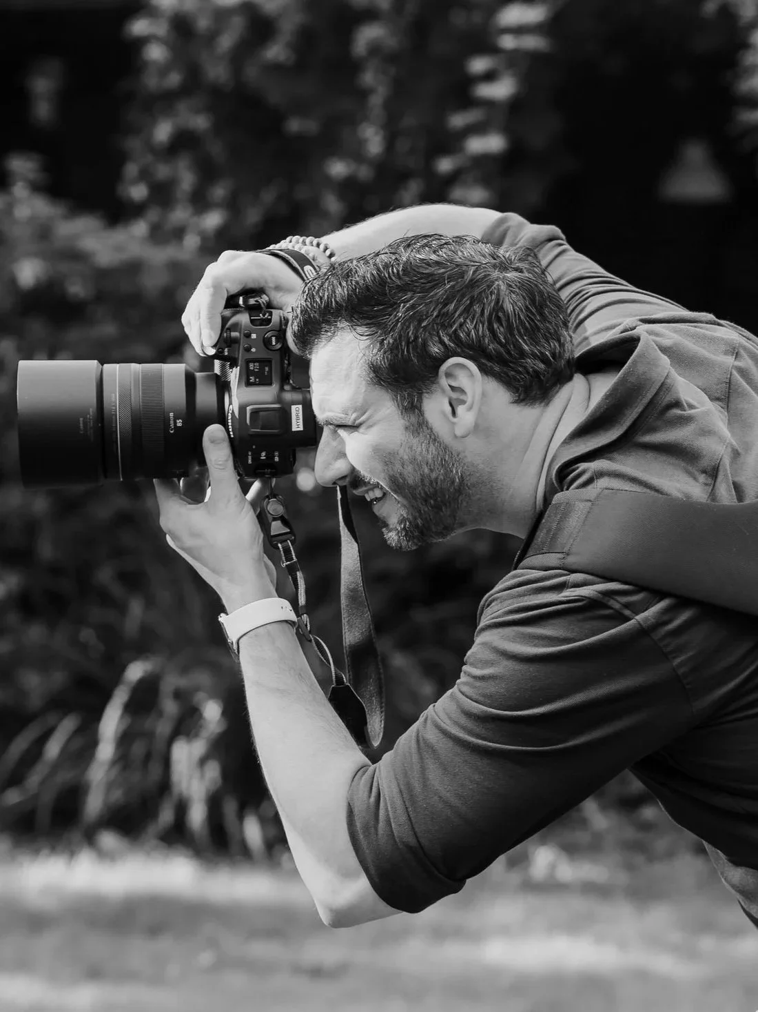 Pascal Maurice, trouwfotograaf uit Nijmegen, aan het werk tijdens een bruiloft