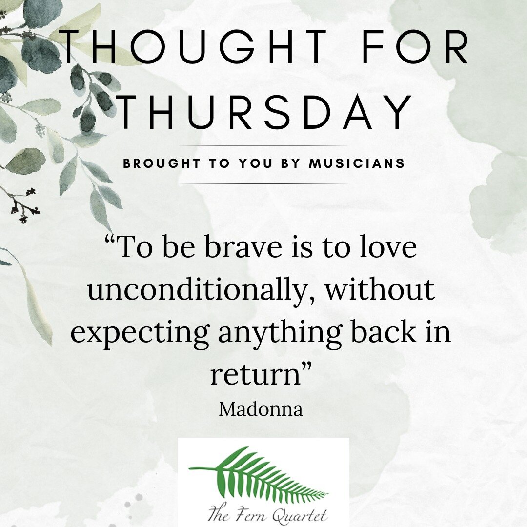 Our thought for this Thursday, comes curtesy of Madonna - &quot;To be brave is to love unconditionally, without expecting anything back in return&rdquo;.

#thoughtforthursday #weddinginspiration #weddingideas #weddingquotes #love #madonna.
