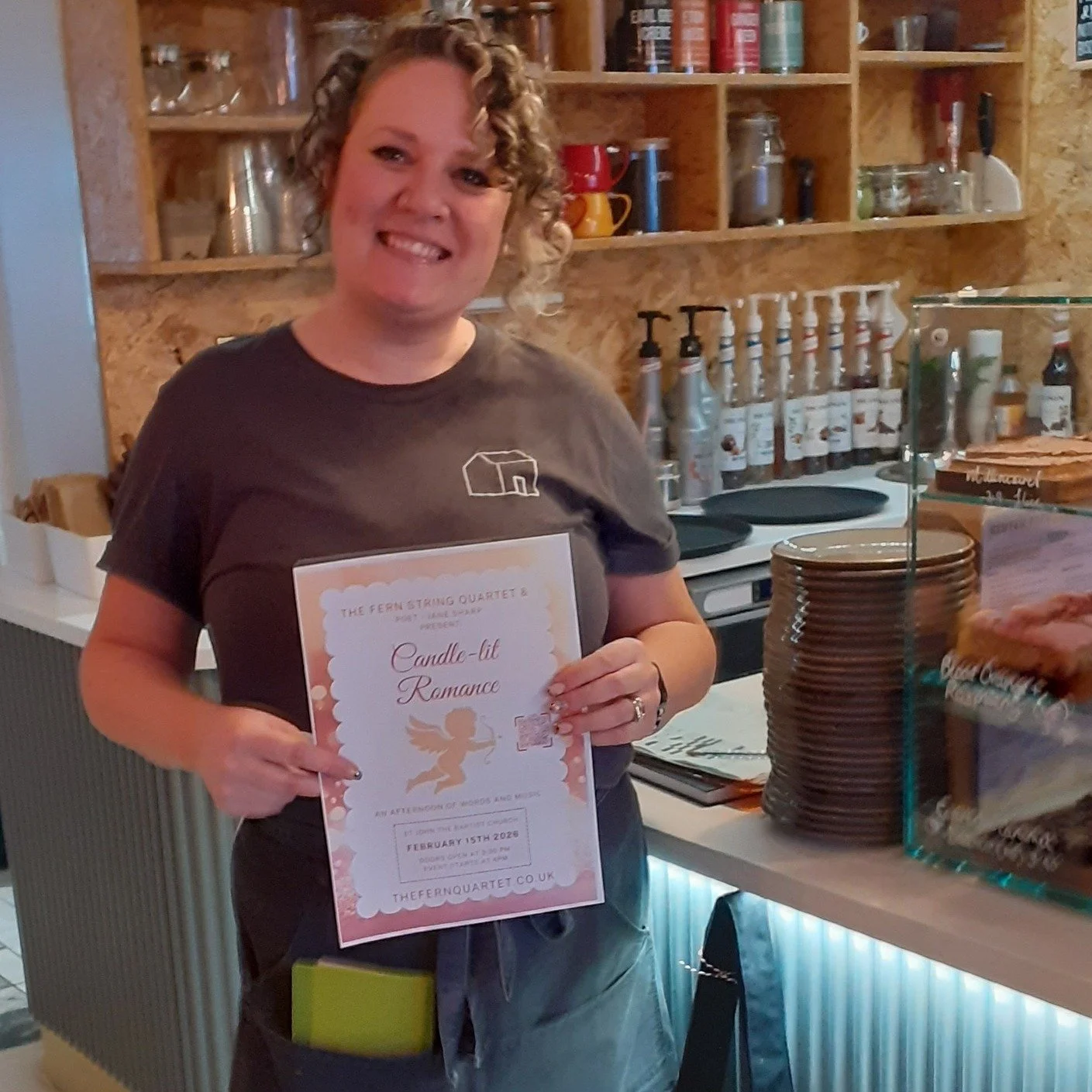 @holmecoffeehouse showed us some love today! 💕 

We gave them two free tickets to our concert Candle-lit Romance  on the 15th of February at Events at St John's 

Are they going to keep them for themselves, or are they going to gift them to their fa