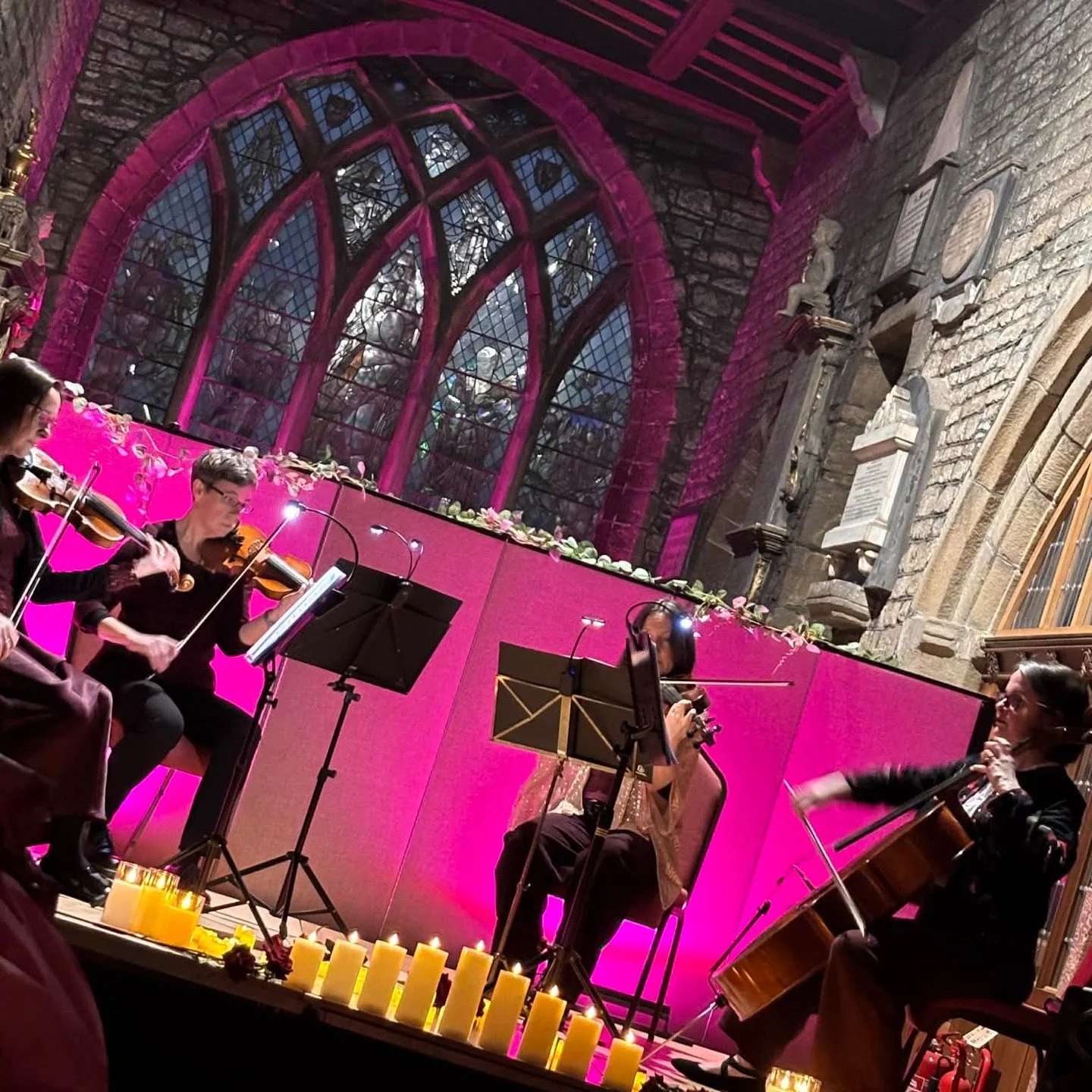 A big thank you to everyone involved in yesterday's Candle-lit concert at Events at St John's in Penistone. It was so lovely to play for a captive audience. If you were there and remember what your favourite piece was please let us know in the commen