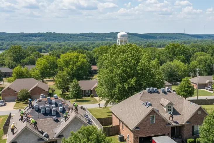Clarksville in roof