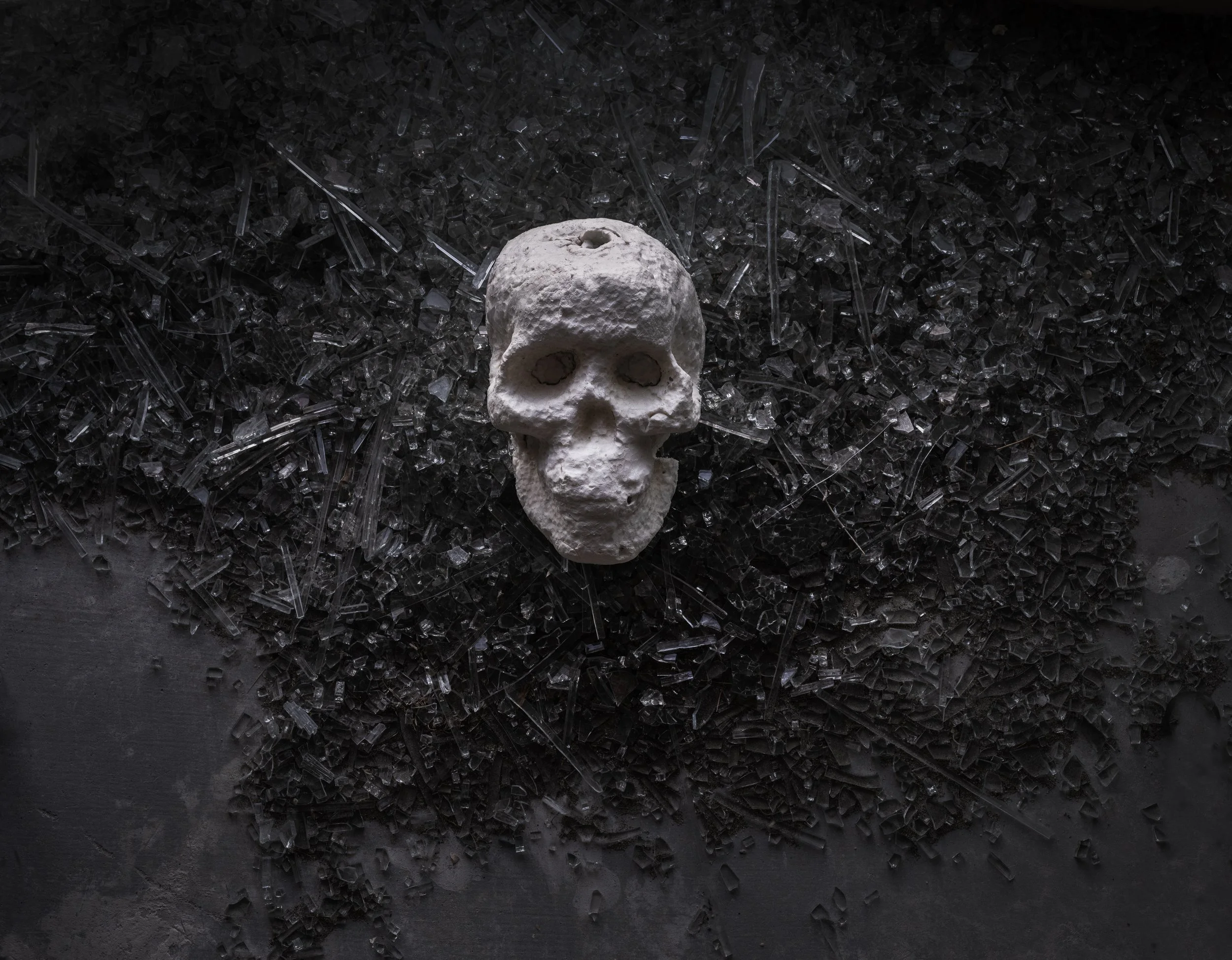 Skull and Broken Glass.