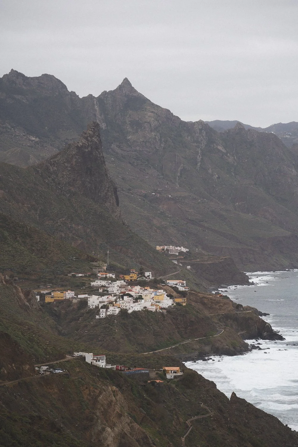 A dramatic coastal village in Tenerife.