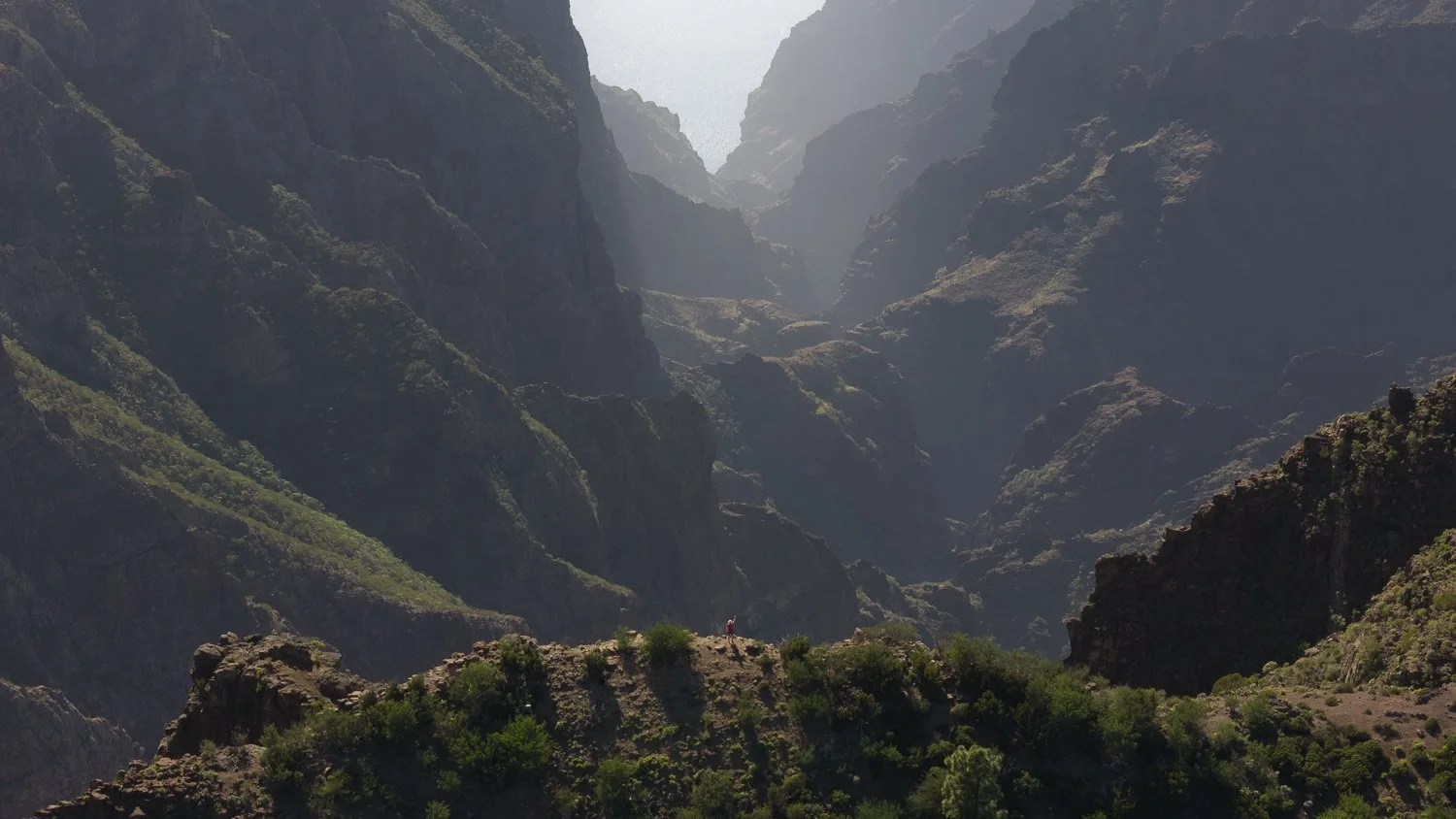 A dramatic view to Masca Valley in Tenerife.