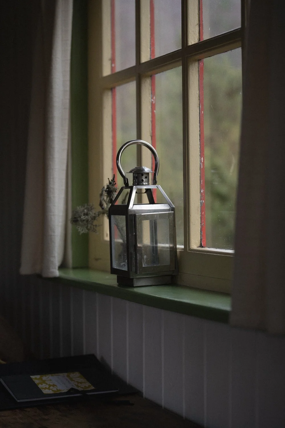 Lantern inside the hut is needed when the night comes.