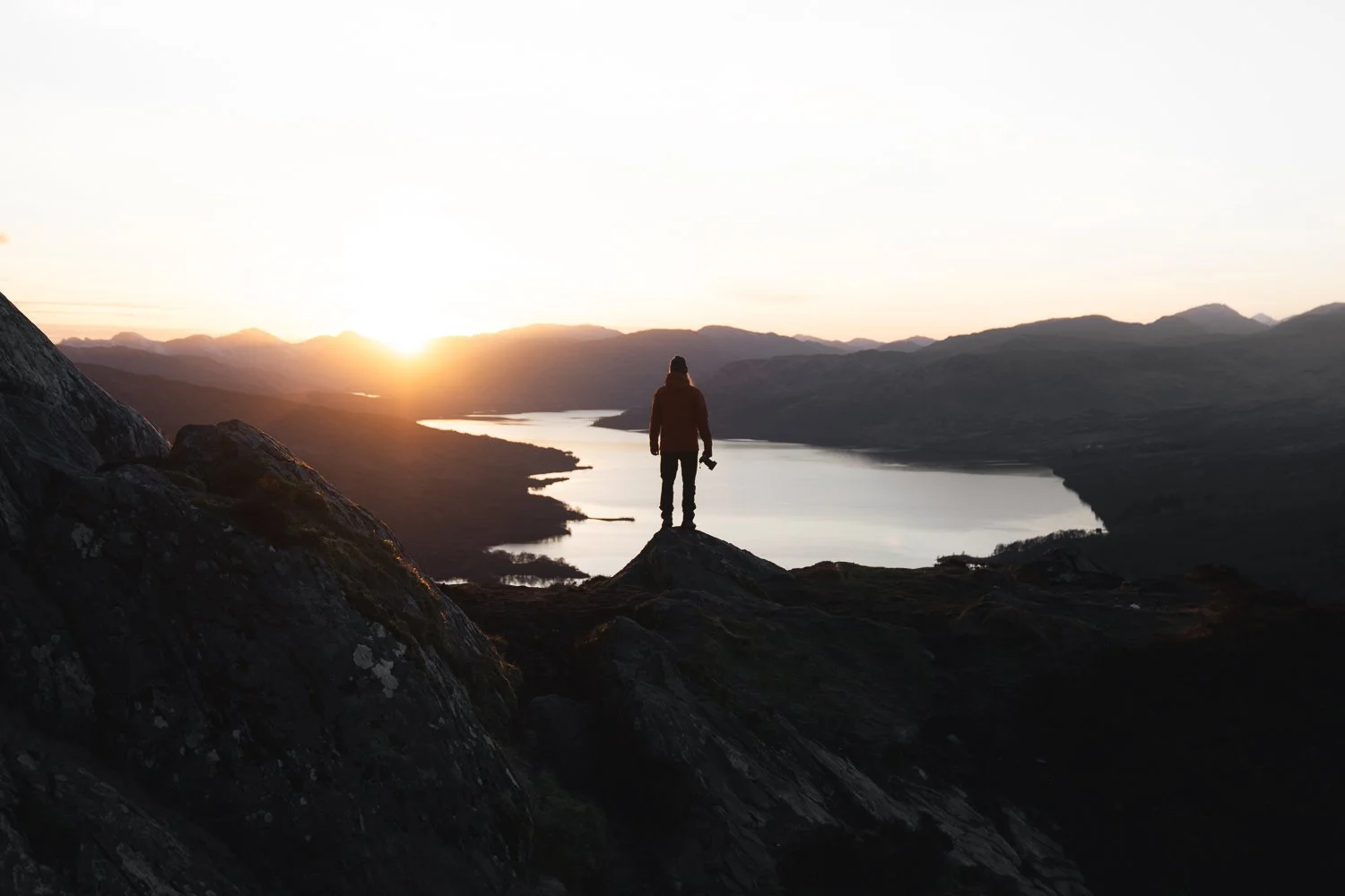 A breathtaking views from Ben A'an during sunset.