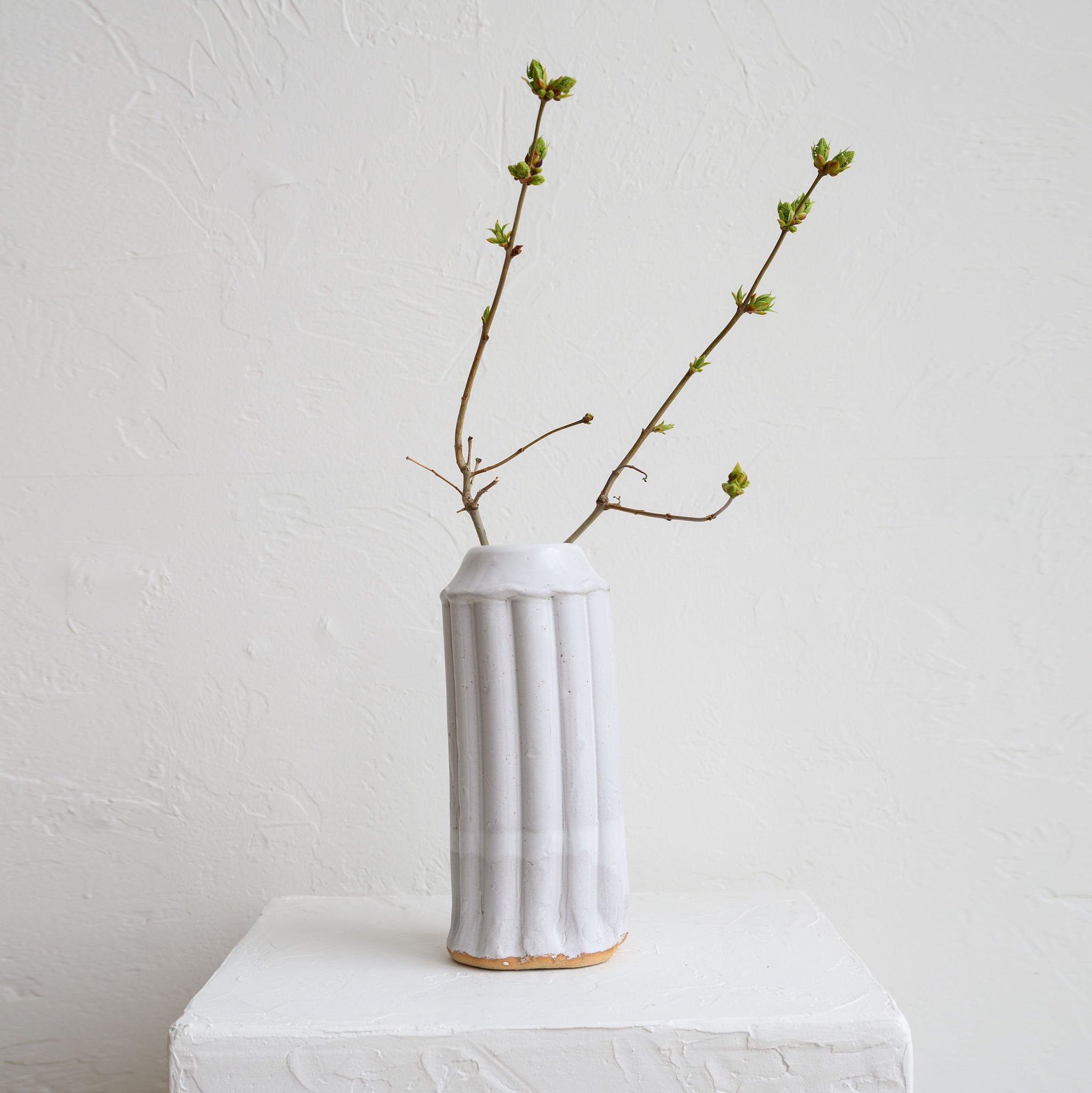 Tall fluted Vase