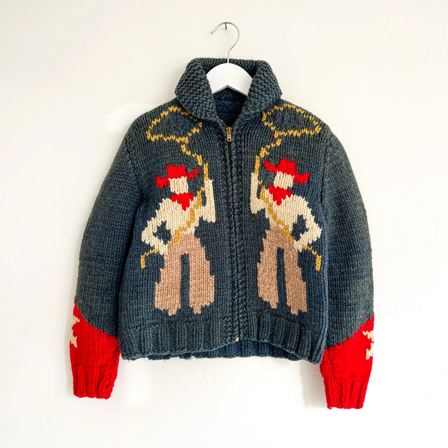 1950s Hand Knit Western Cowichan — Lu Dale