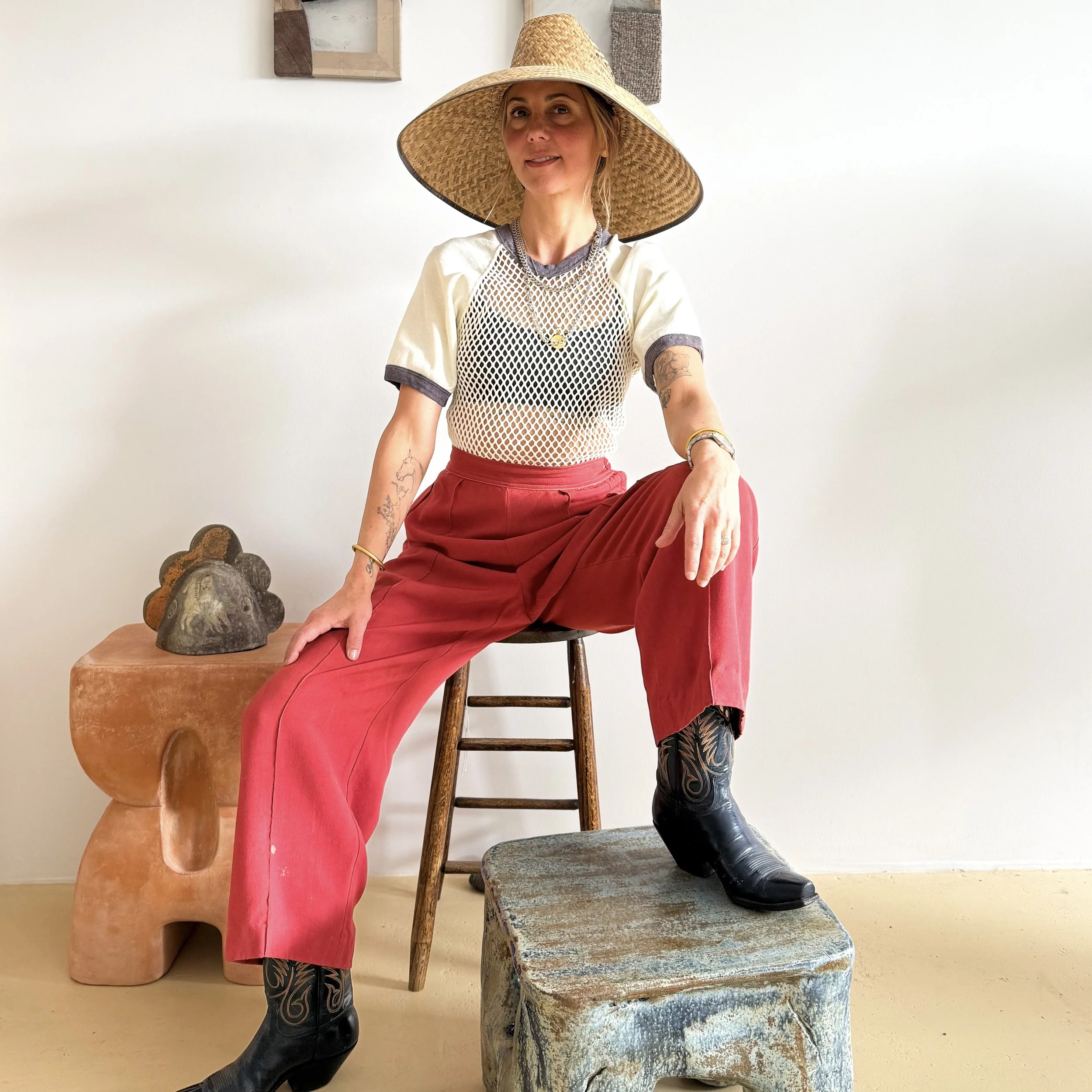 Vintage Cotton Mesh Shirt