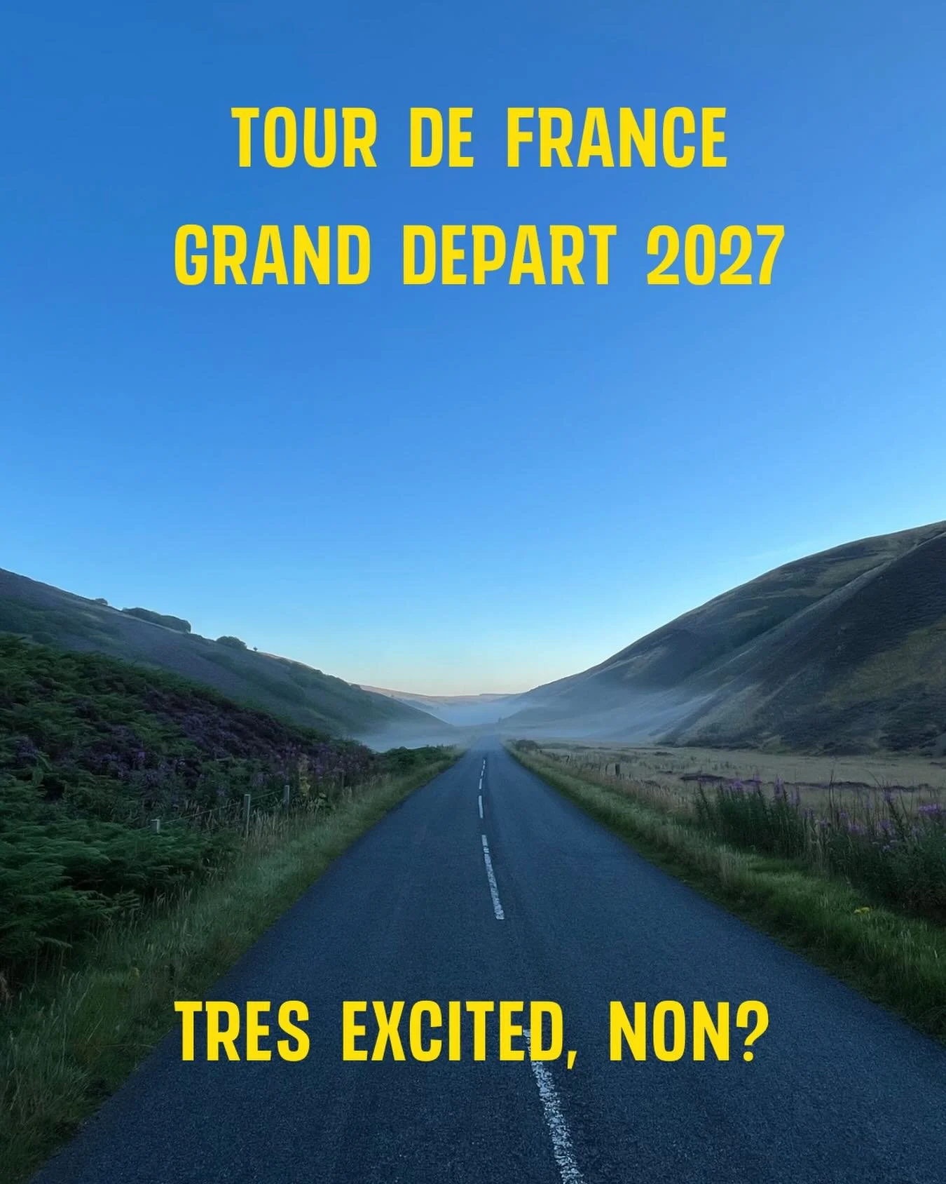 It&rsquo;s been announced that @letourdefrance Grand Depart will sweep through the Moorfoot hills before joining the Tweed Valley at Innerleithen on the 2027 Grand Depart.  The route from Edinburgh to Carlisle will showcase our region to the world - 