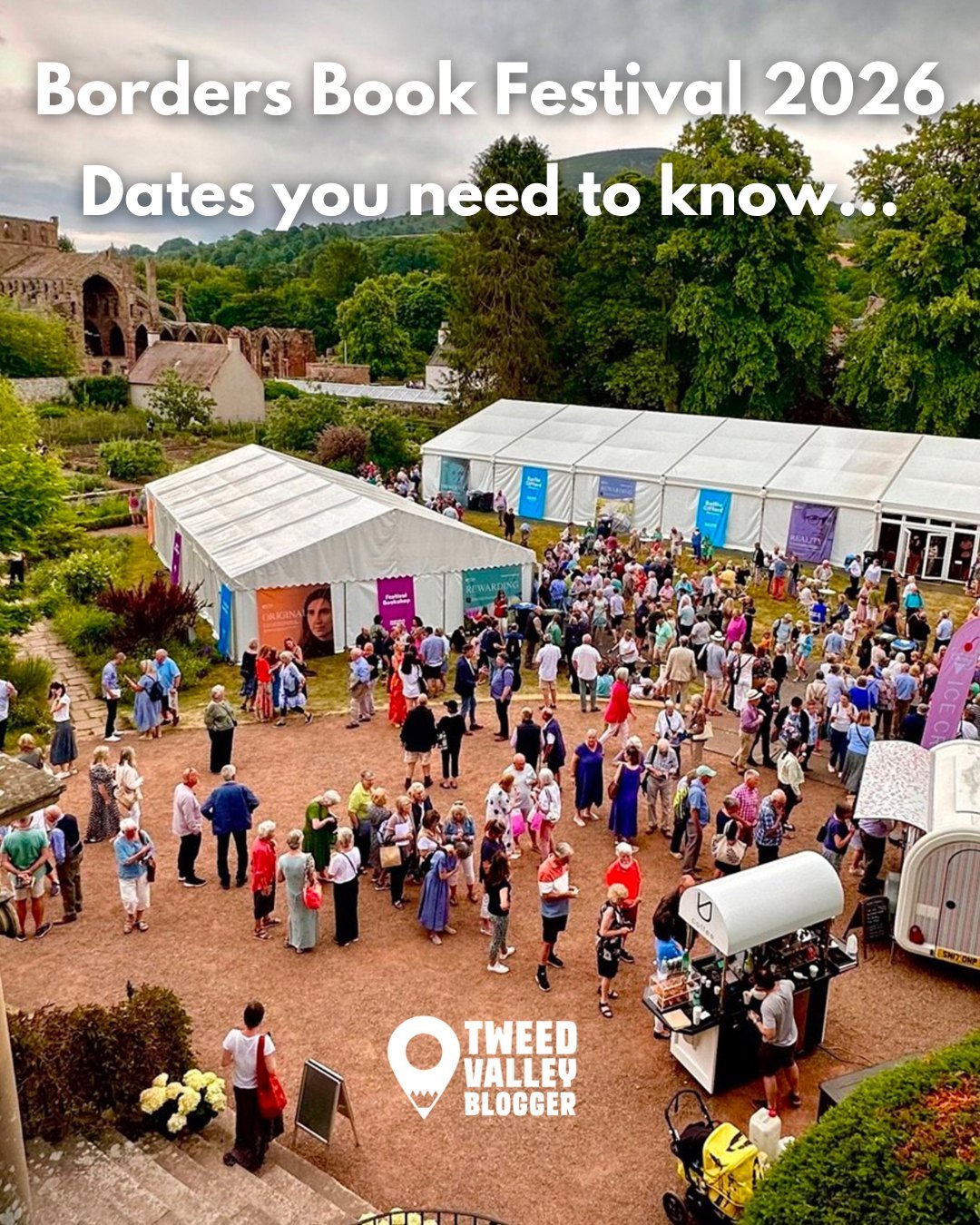The Borders Book Festival is a huge event for our region and one of my personal highlights of the year.  Here are the key dates you need to know so you can plan for those long, sunny days of summer when the cultural spotlight shines brightest here in