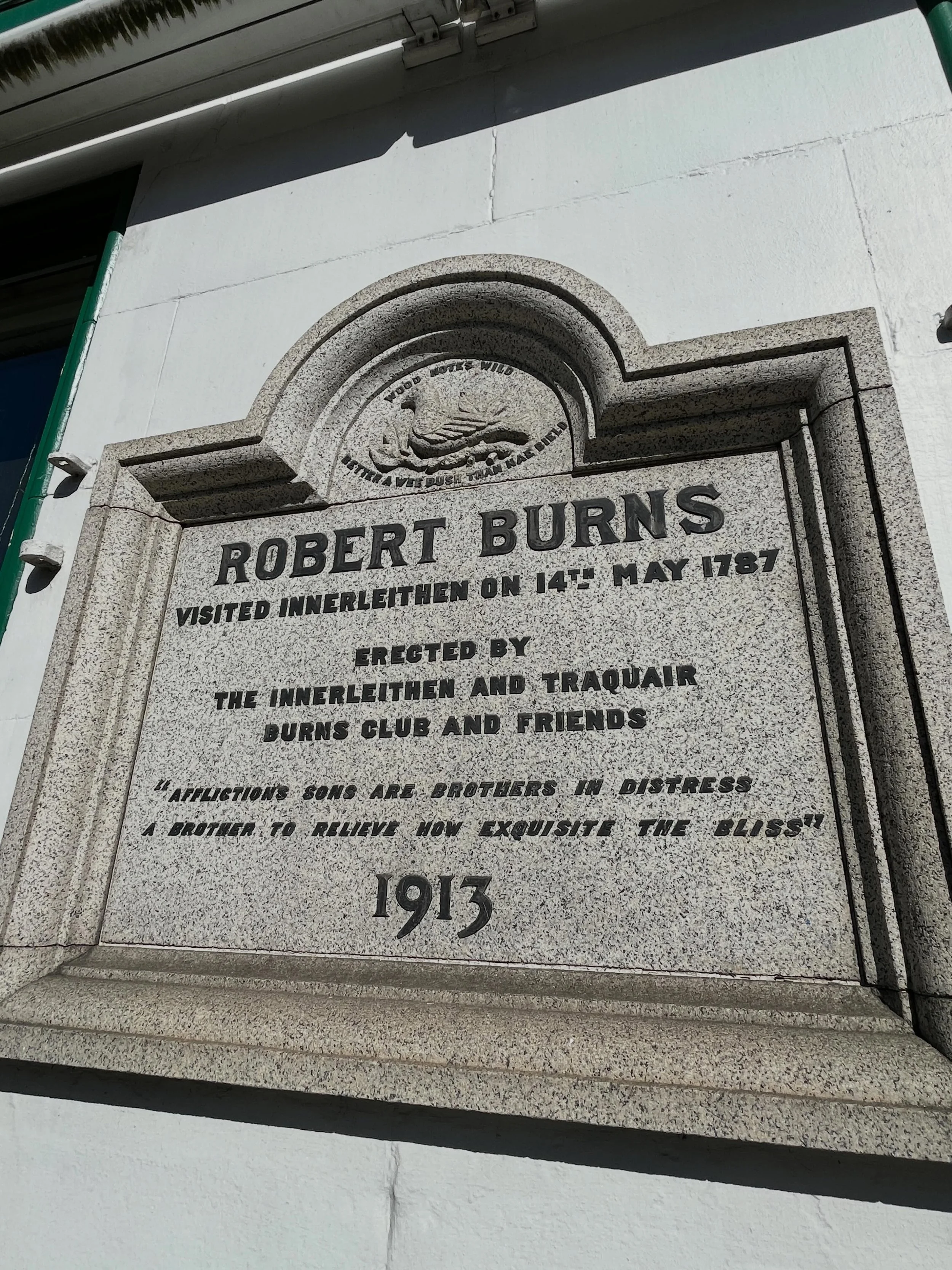 Happy Burns Day, Innerleithen!  On this day in 1787 Scotland&rsquo;s bard visited the town, including St Ronans Well (then known as the doo well, long before the saint became associated with Innerleithen 🕊️).

He called the small settlement a &lsquo