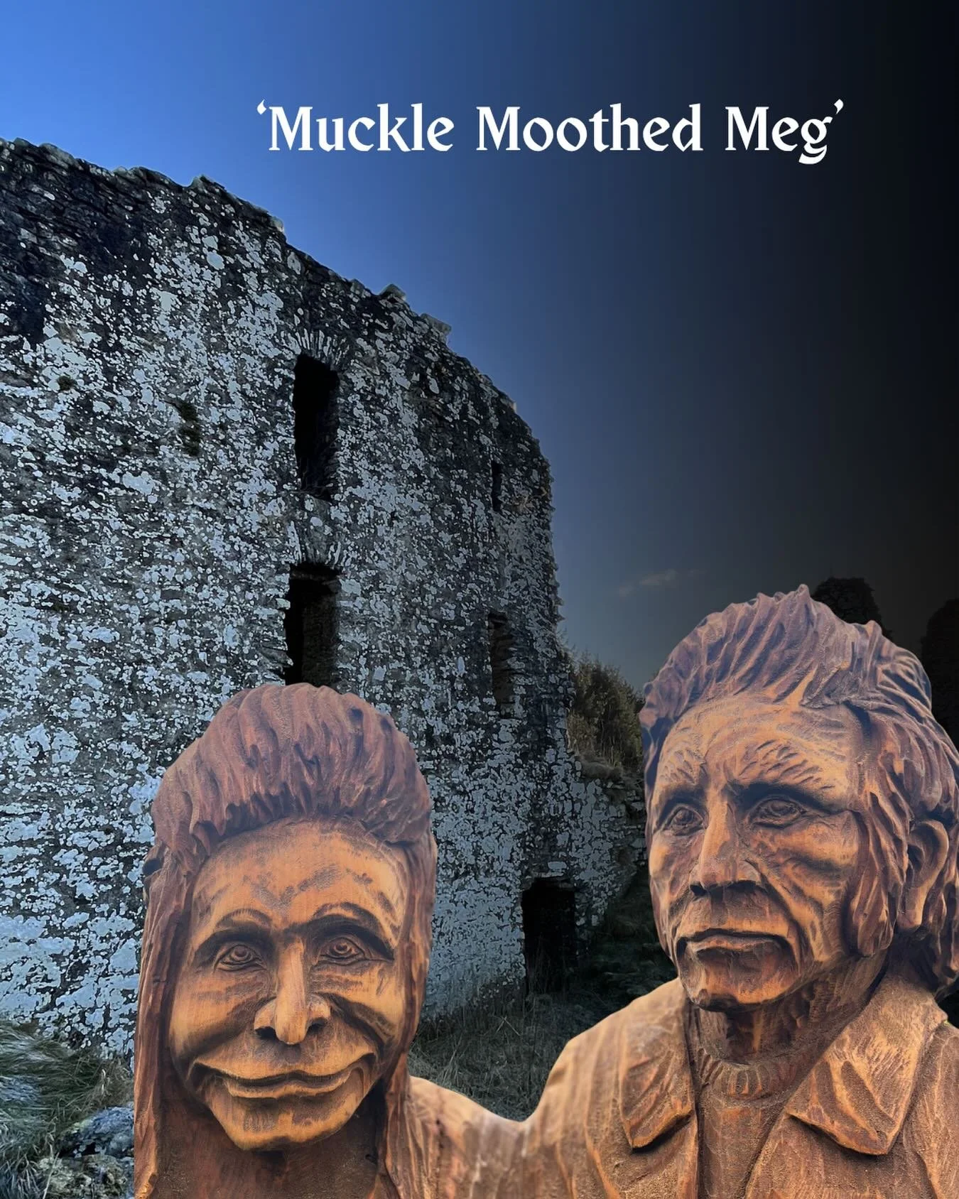 Thank you to Innerleithen Brownies who asked me to help with their Folklore Badge tonight.

I chose the enduring story of Meg Murray of Elibank or Muckle Moothed Meg as it&rsquo;s often known. I brought along four books with versions of the story, in
