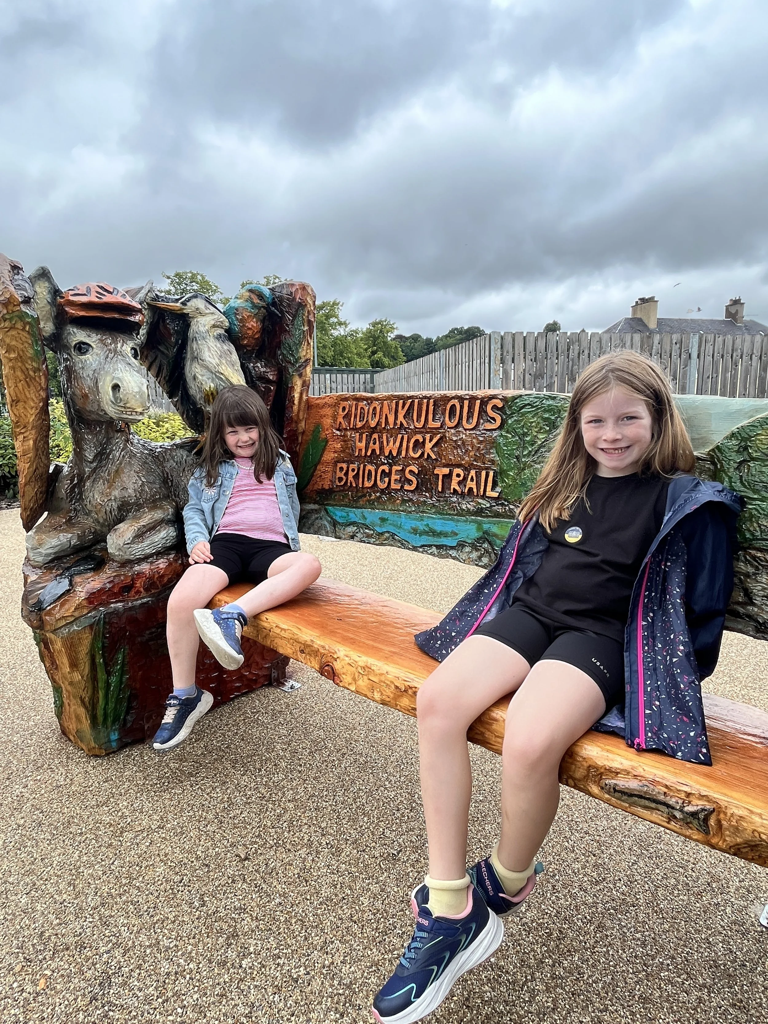 Hawick Ridonkulous bench - soon to be a trail