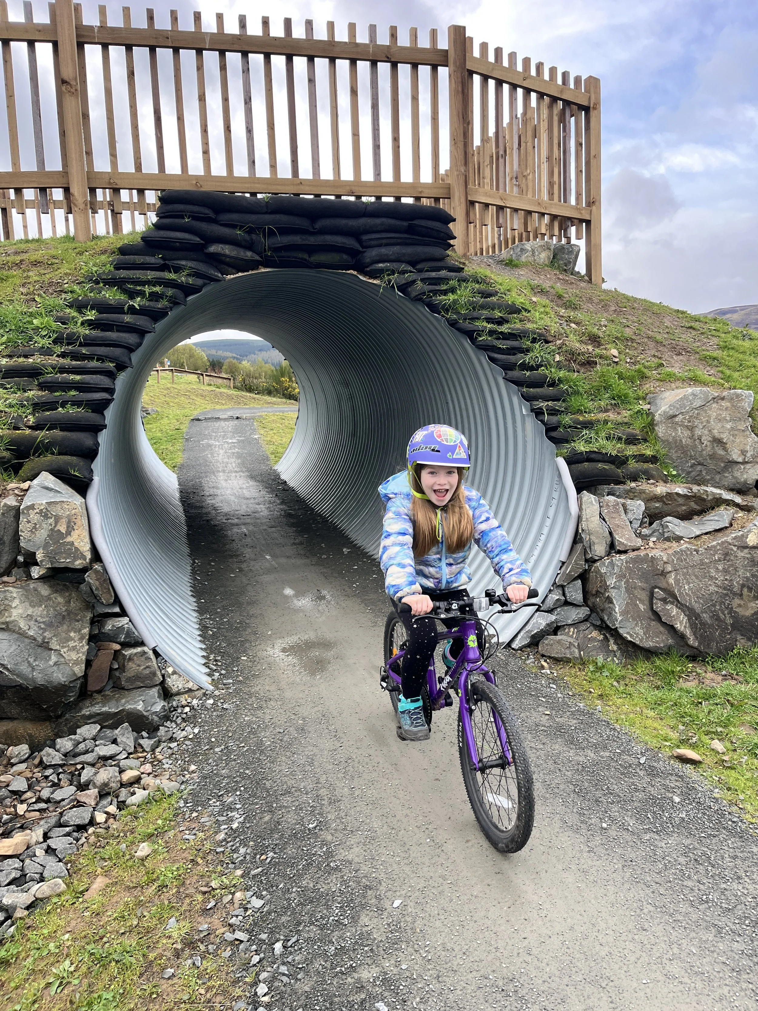 At Glentress bike trail - it was really fun