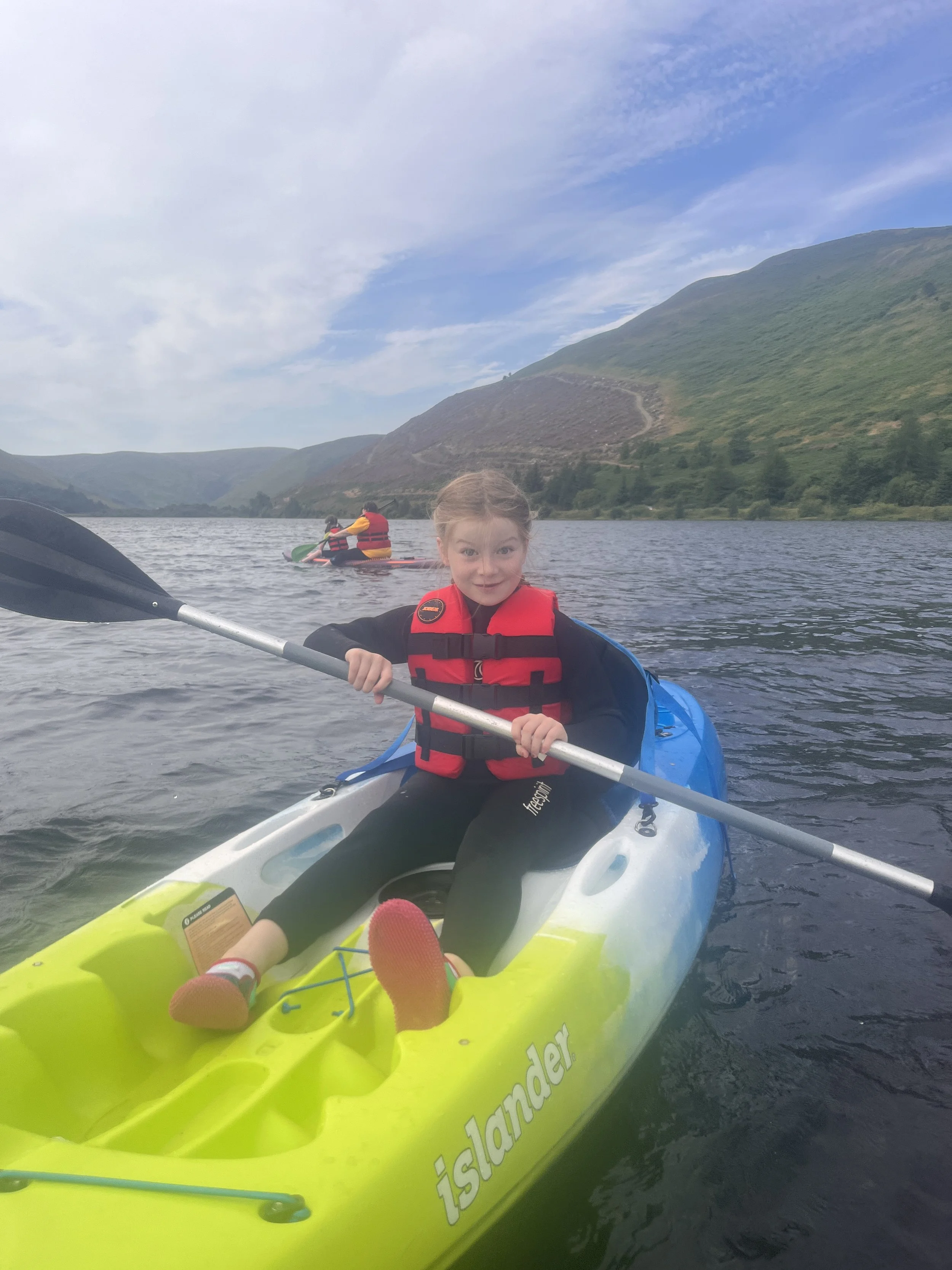 For Christmas I got a St Marys Loch voucher to go in a canoe and paddleboarding - it was exciting and nerve wracking!