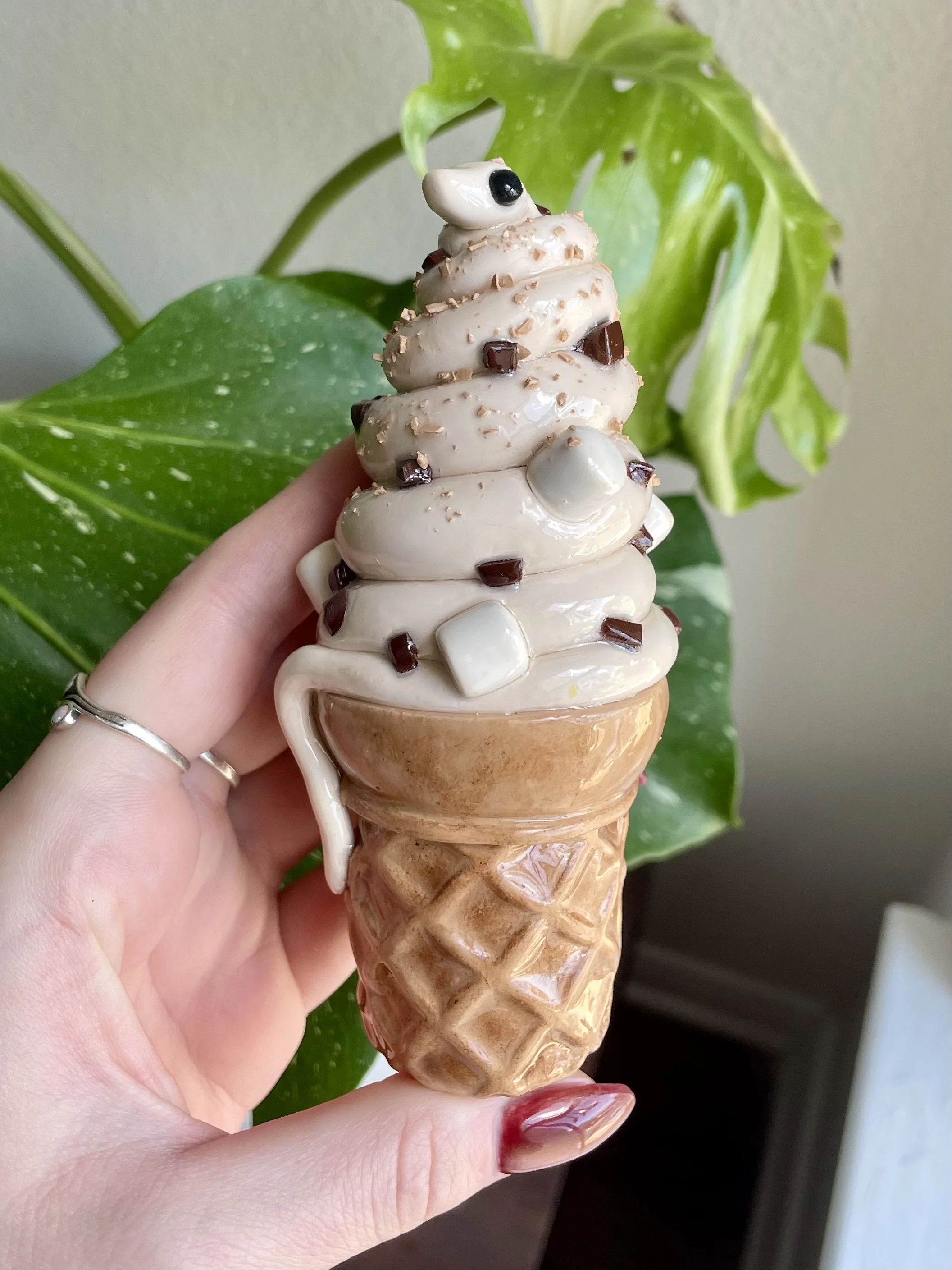 S’mores - Icecream Cone Snake - Sculpture