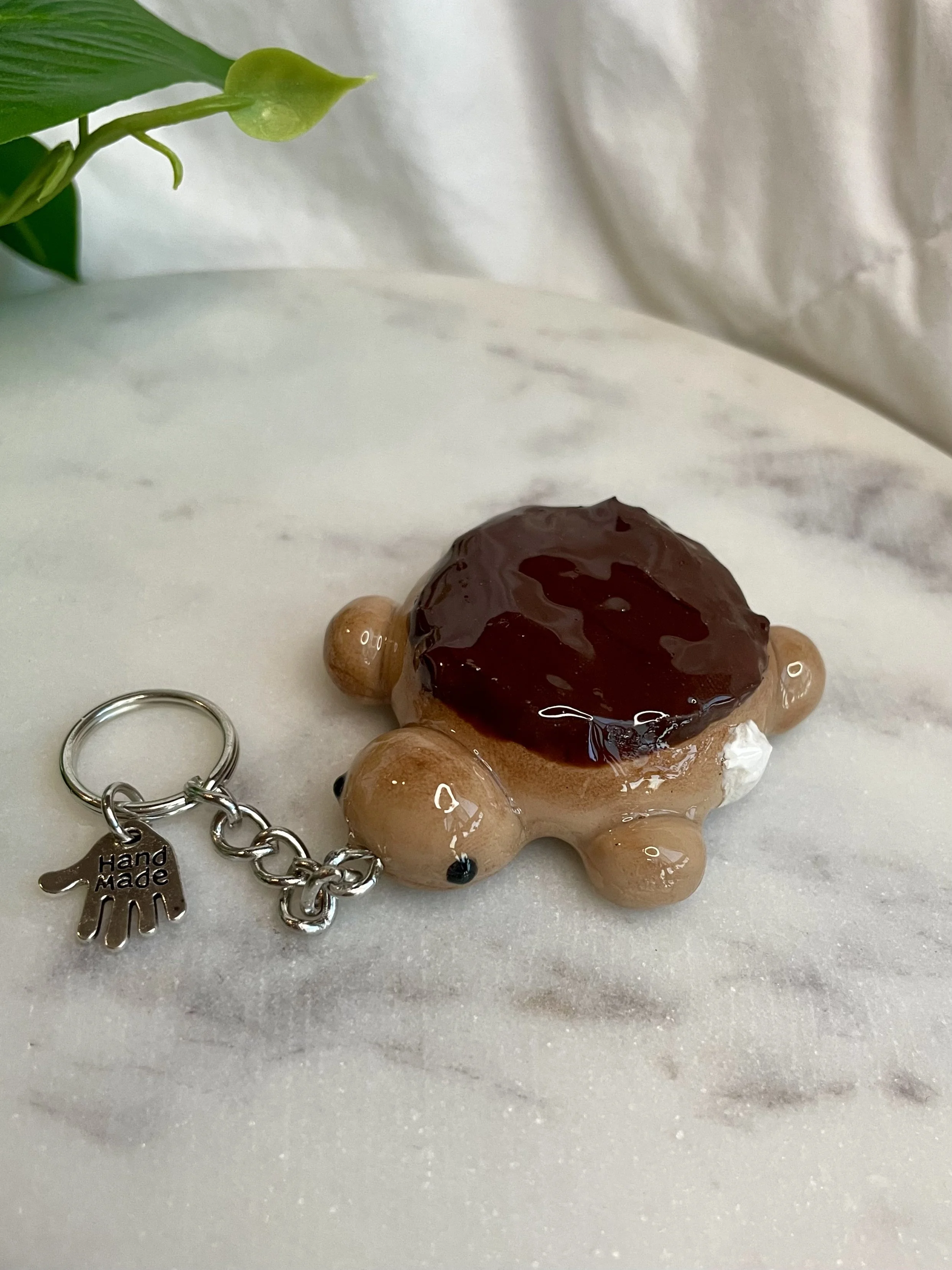 Boston Cream Donut - Keychain
