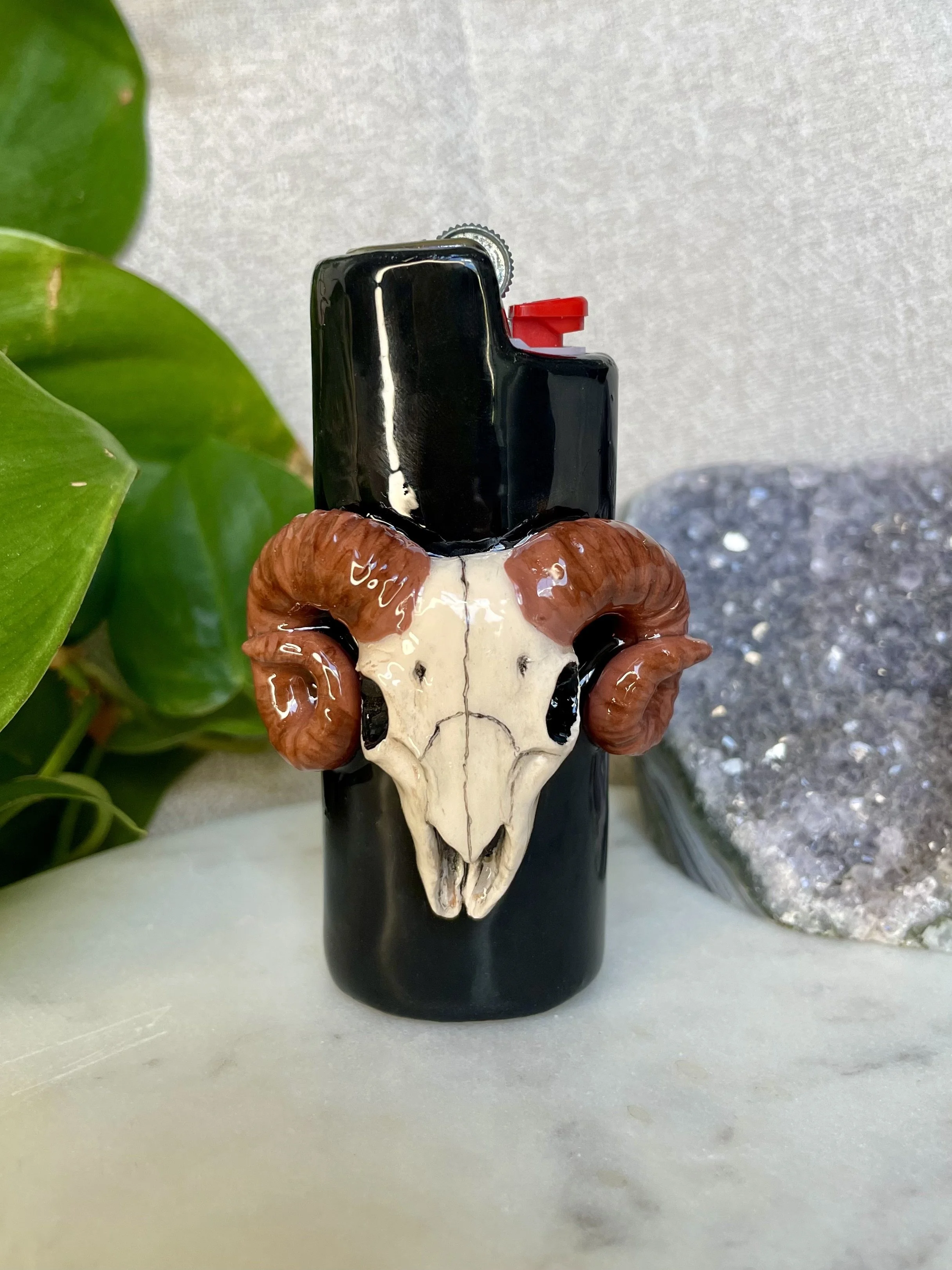 Ram Skull Lighter Case - One of One