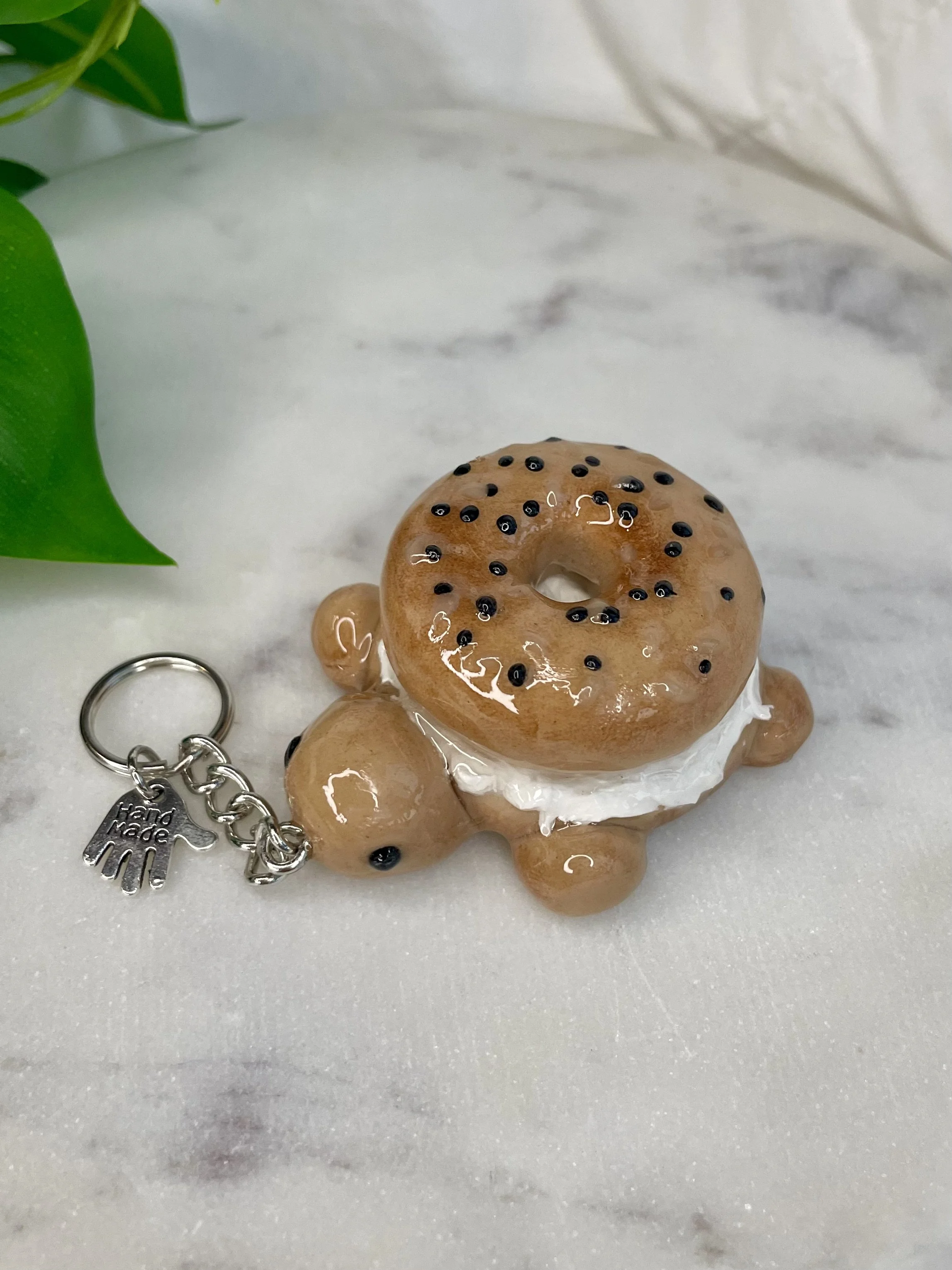 Bagel Turtle - Keychain