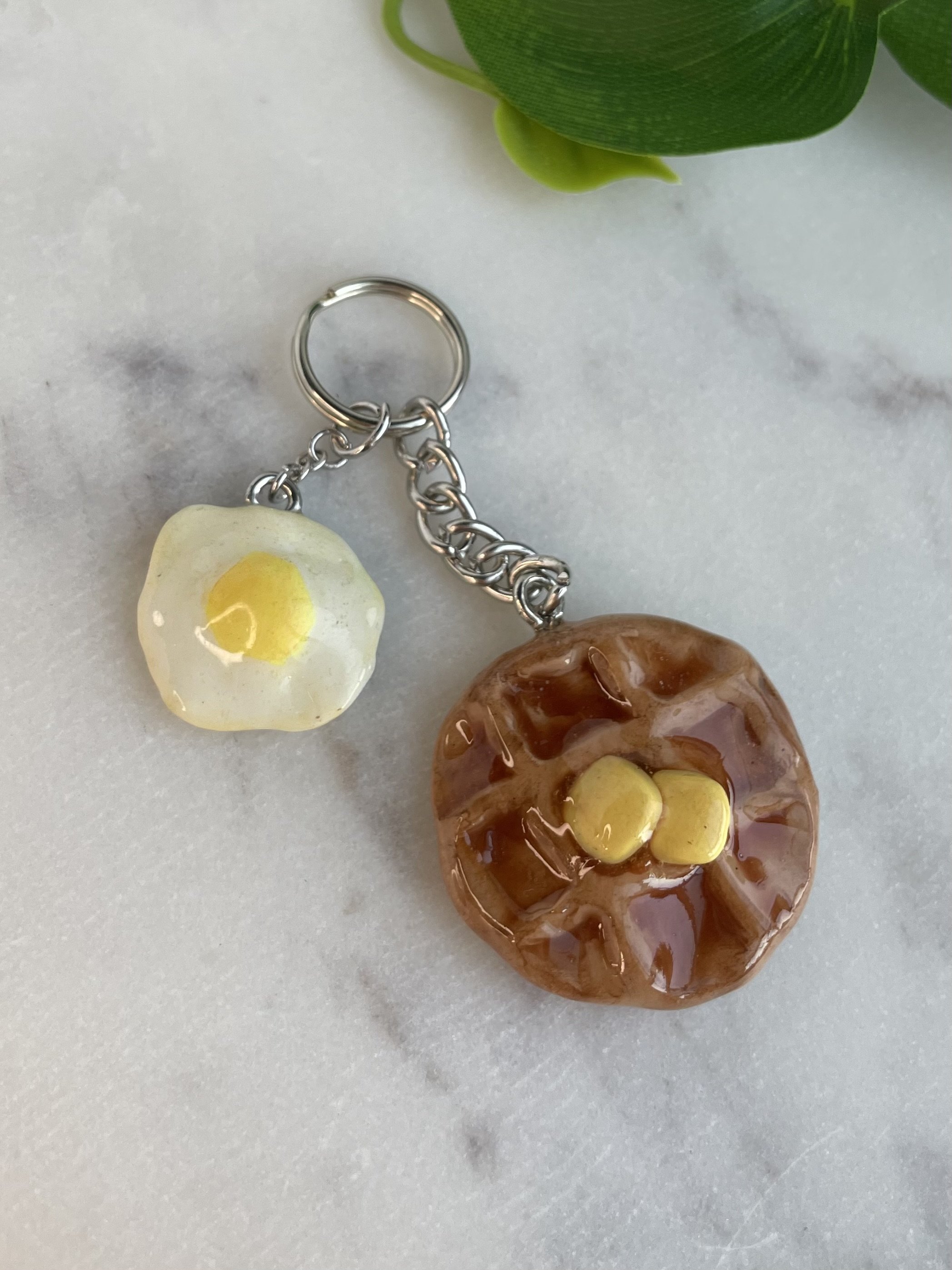 Egg & Waffle - Keychain