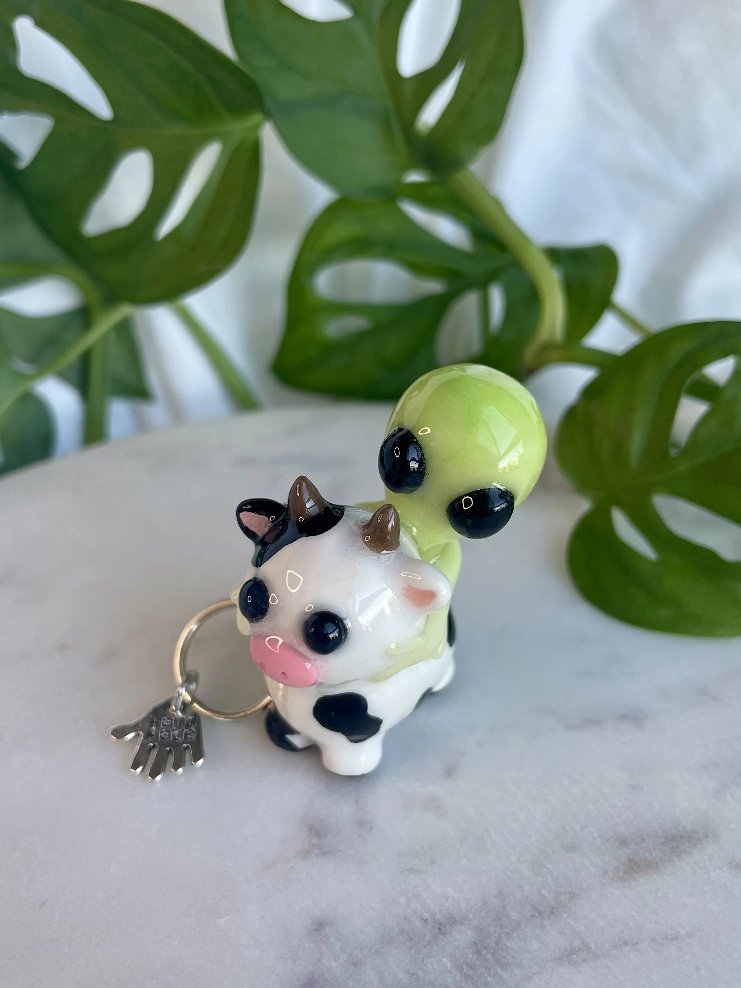 Alien Cow - Glow in the Dark Keychain