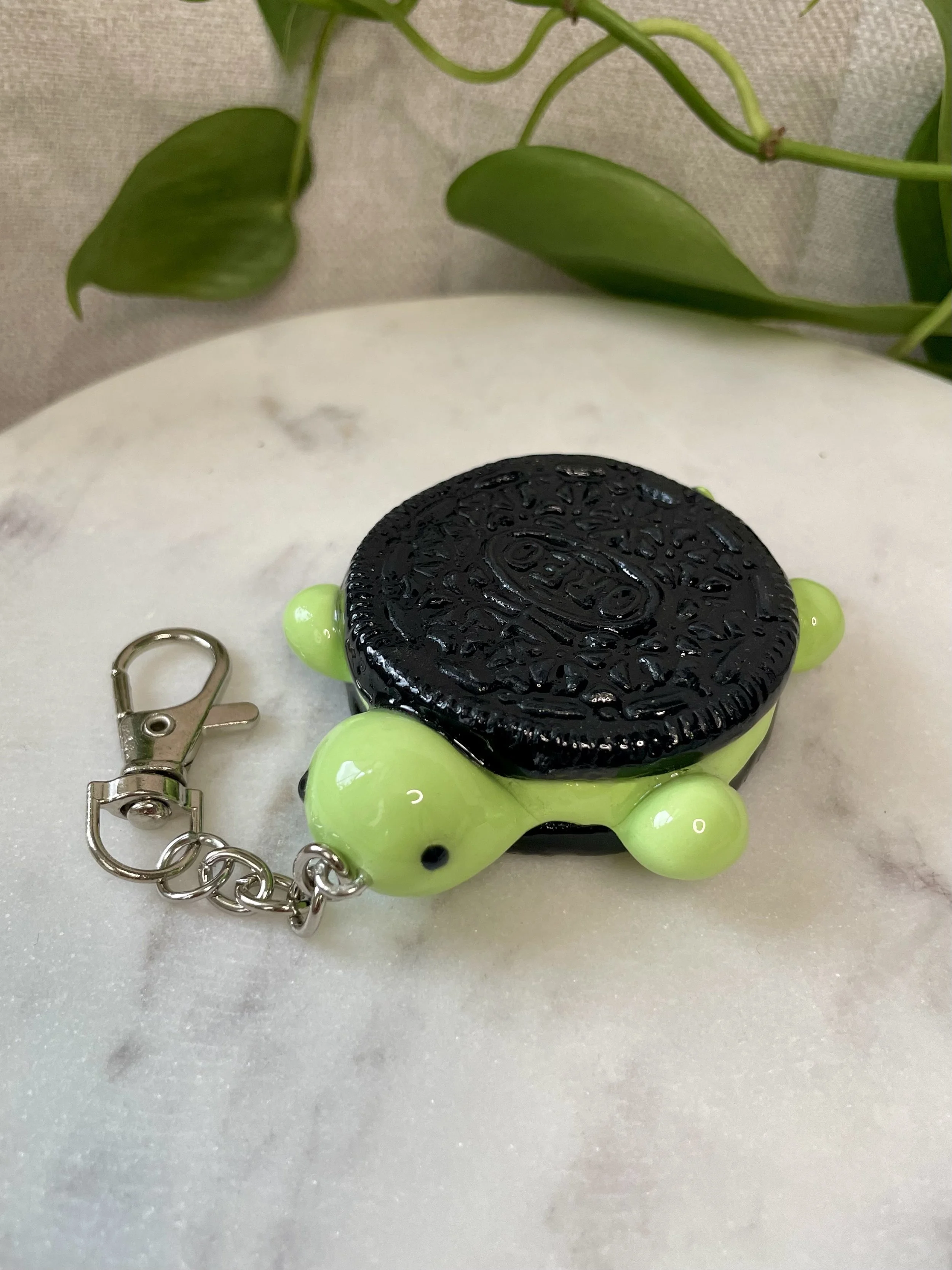 Mint Cookies & Cream Turtle - Bag Charm