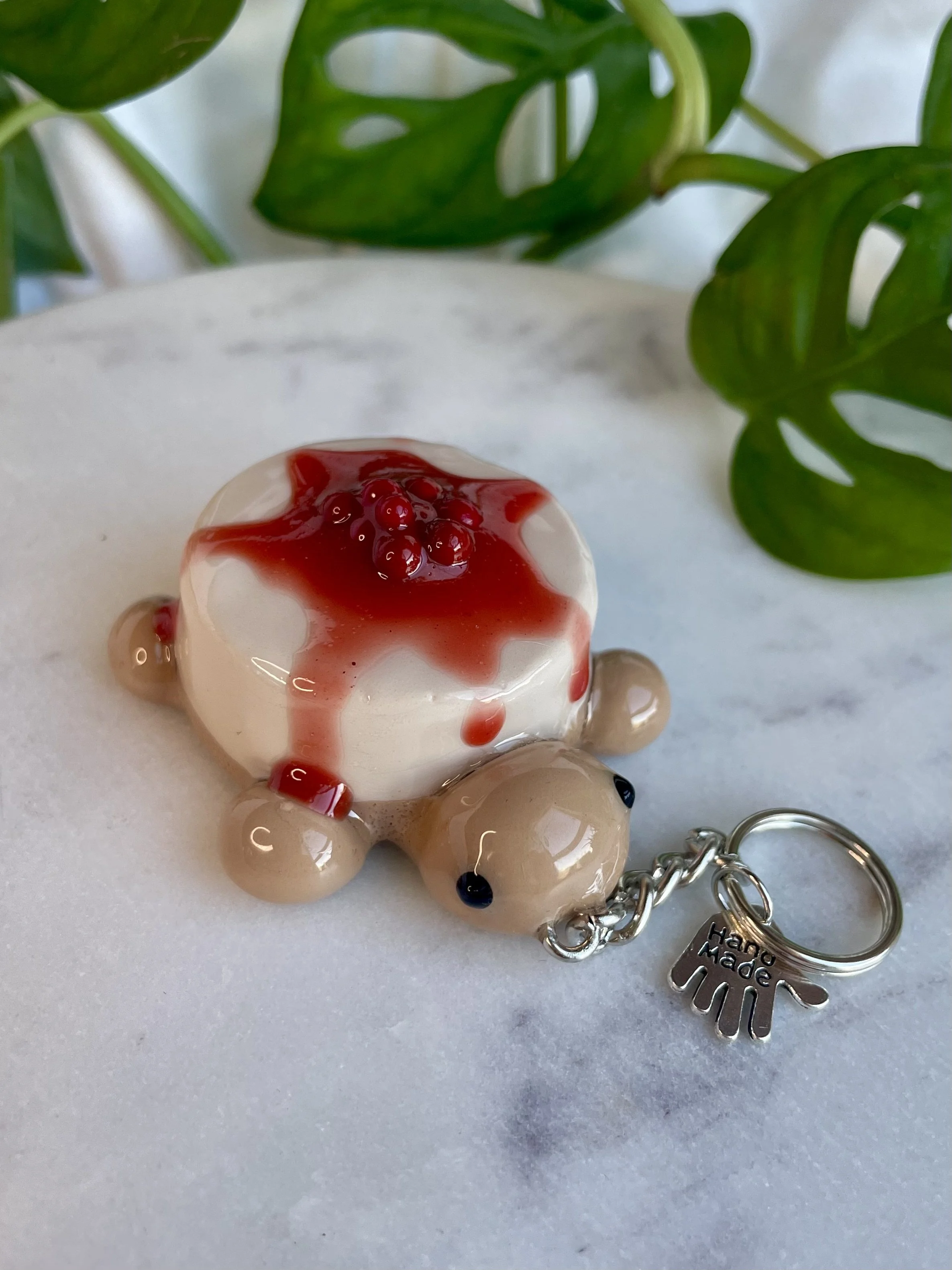 Cherry Cheesecake Turtle - Keychain