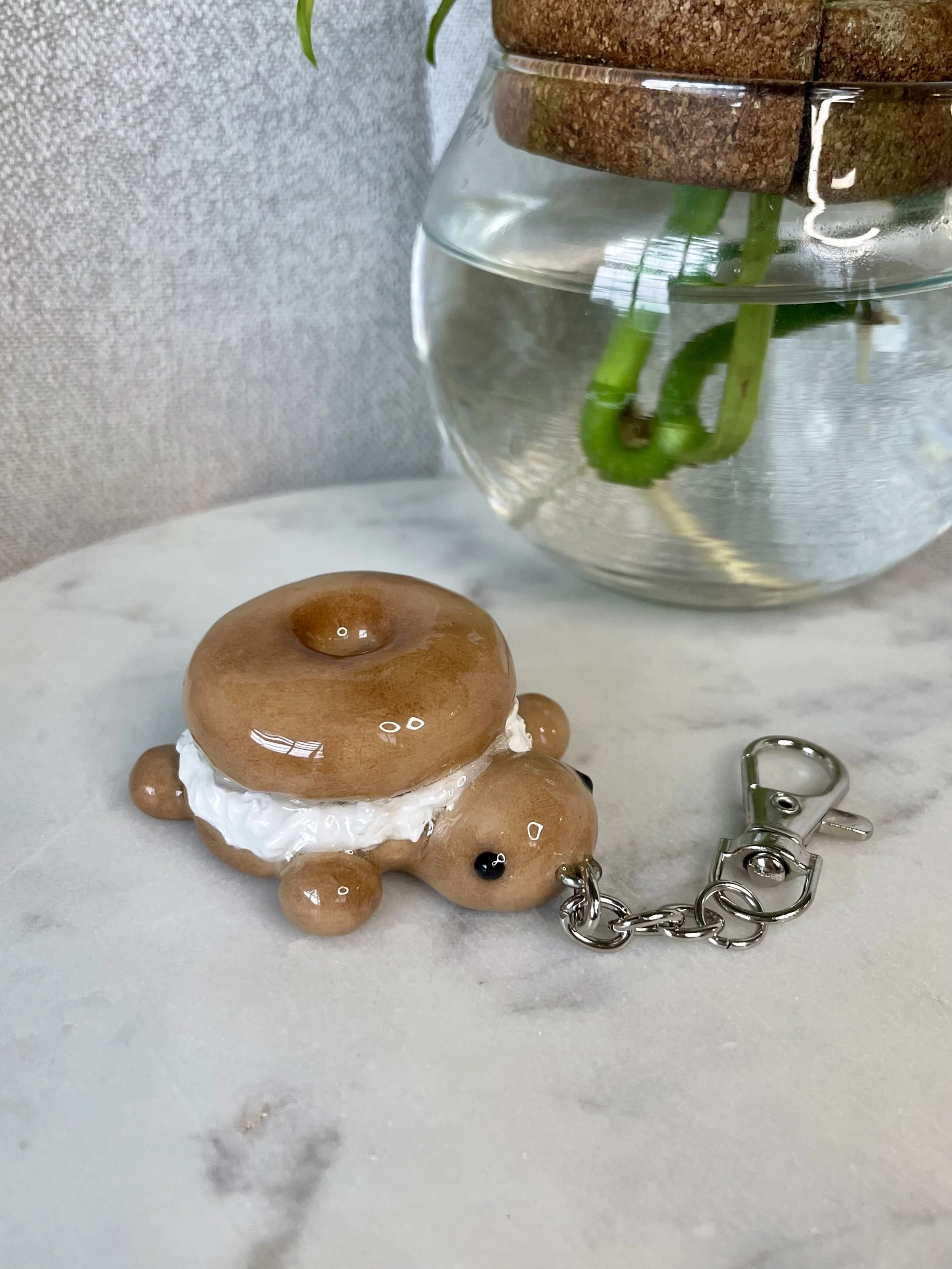 Bagel Turtle - Bag Charm