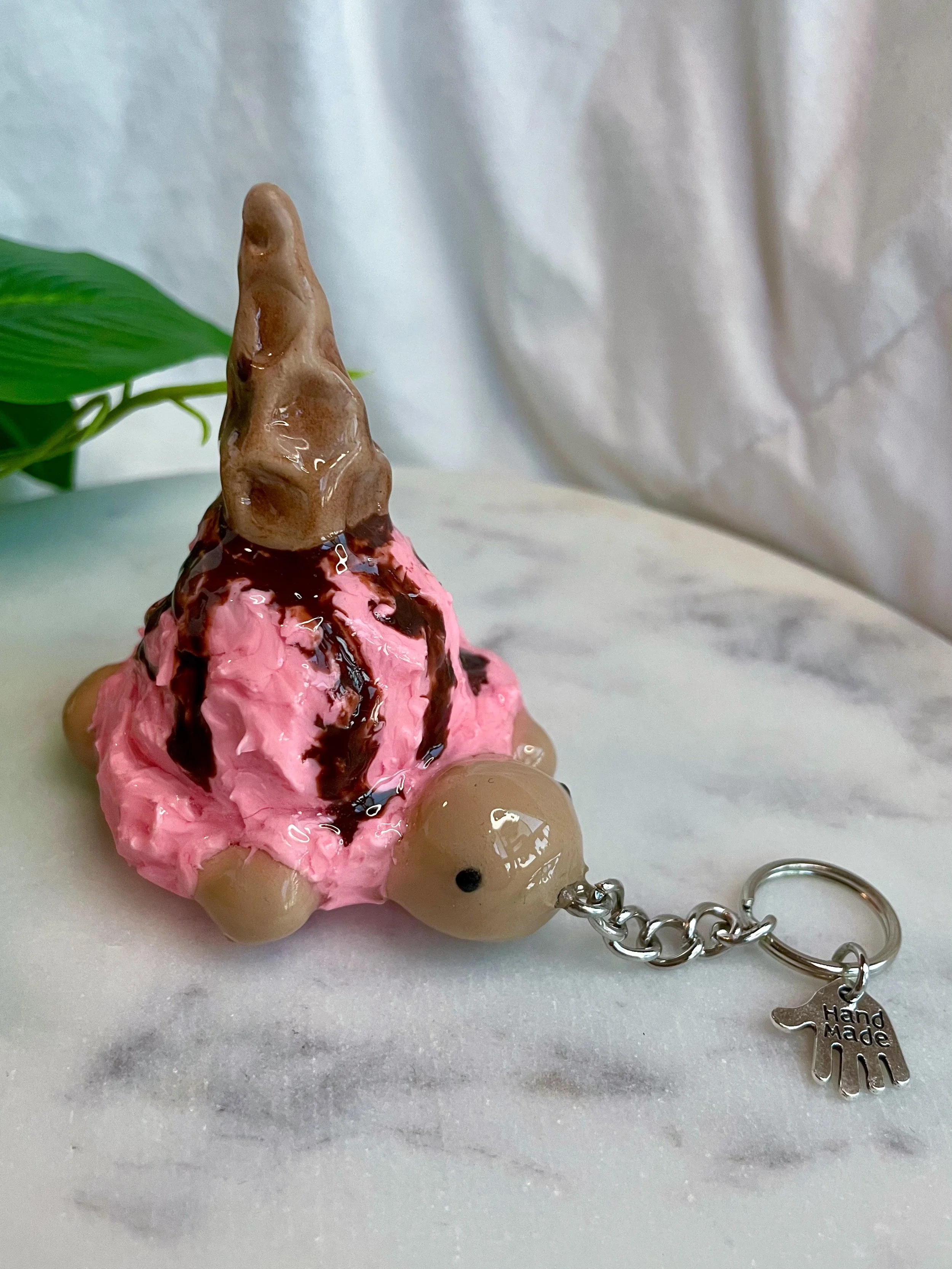Icecream Cone Turtle - Keychain