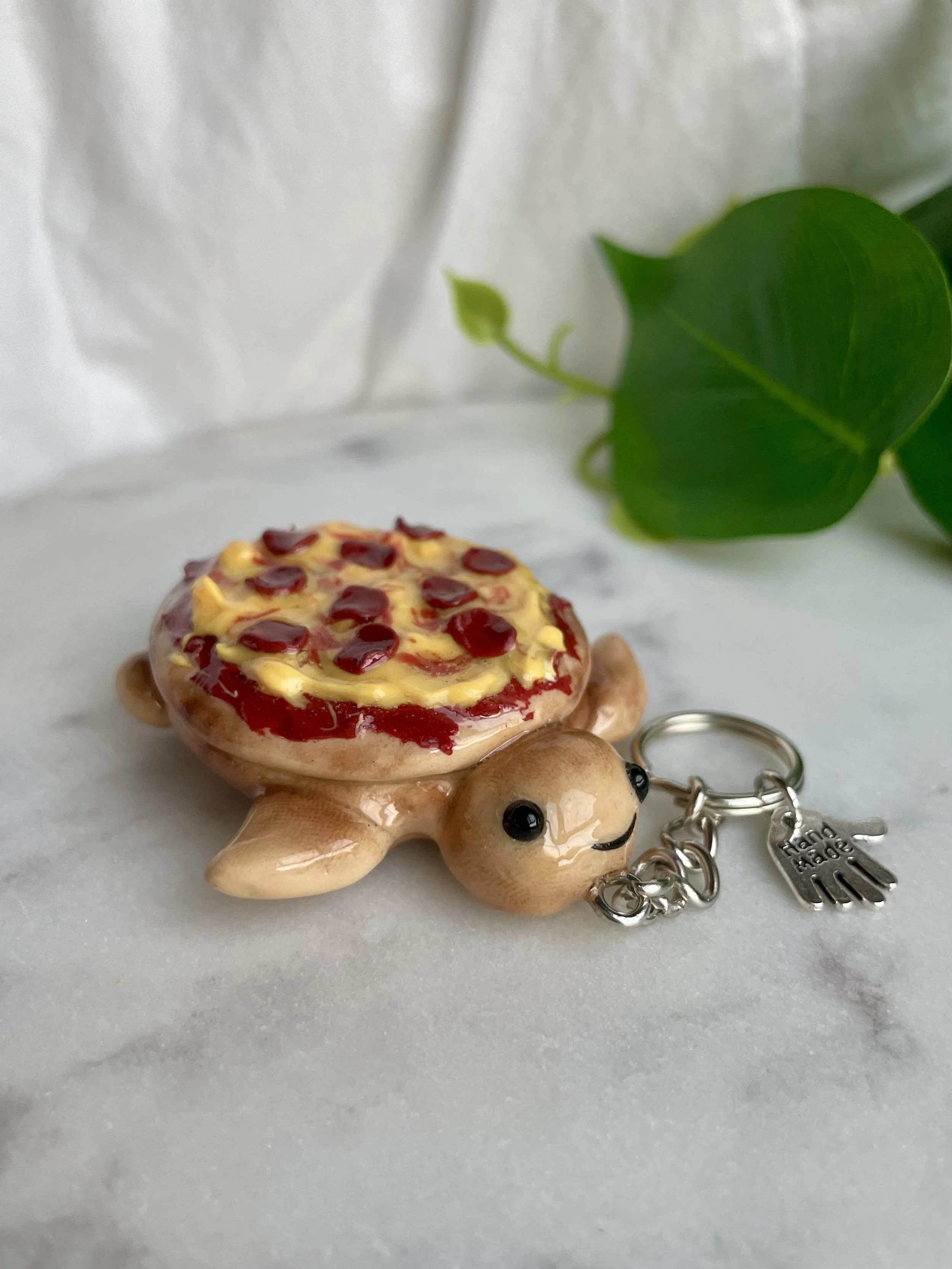 Pizza Turtle - Keychain