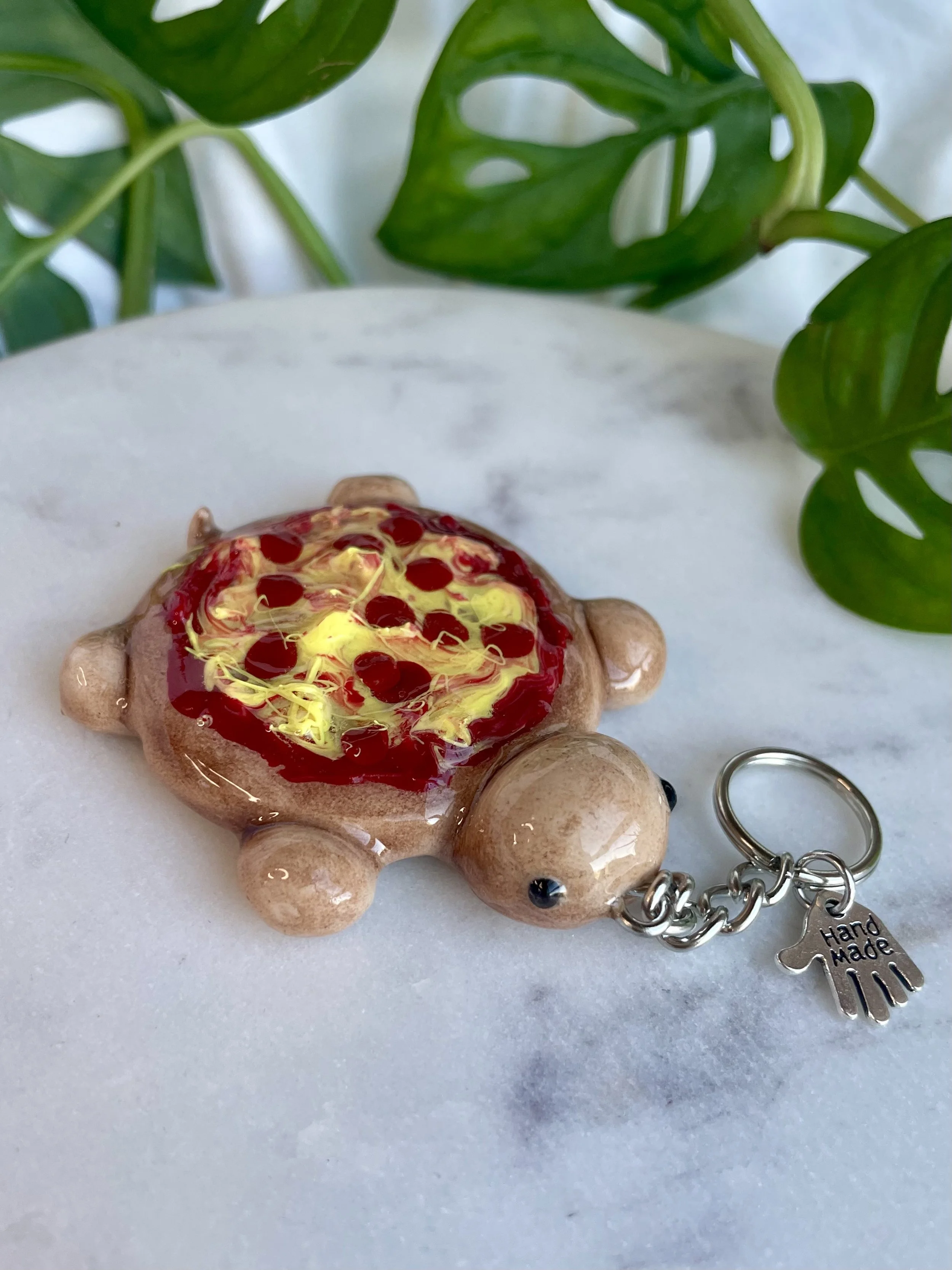 Pizza Turtle - Keychain