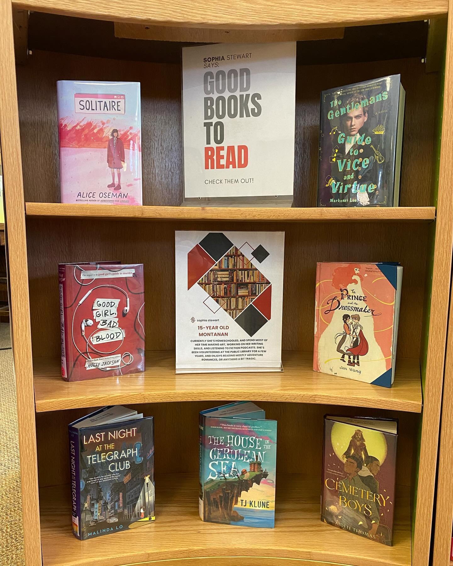 ~Today Is~

Today is the launch of our Reader Advisory displays!

The Young Adult recommendations come from local teen Sophia Stewart. #checkout what she selected to put on the shelf.

The Adult recommendations come from Wendy Kamm. Long-time local, 