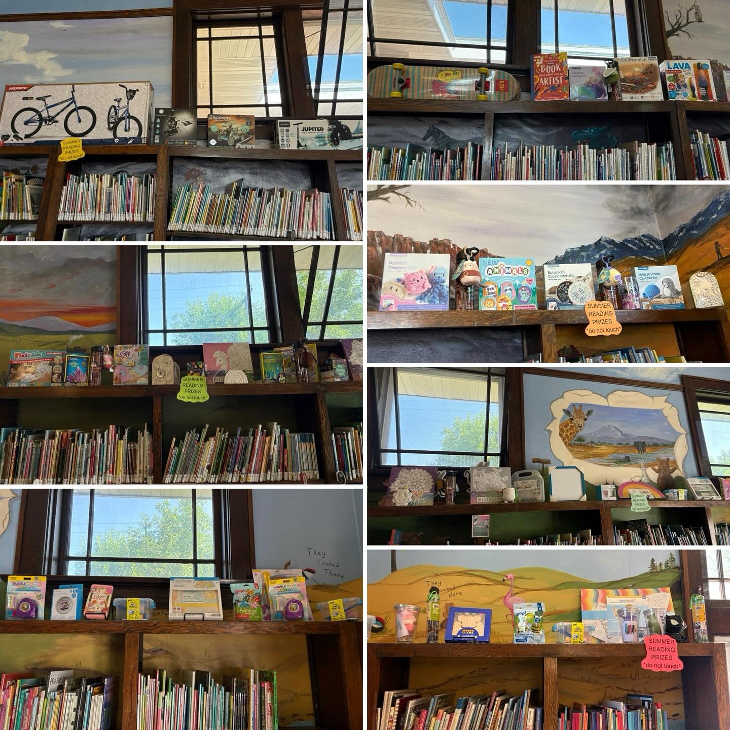 ~Wonder Wednesday~

Do you wonder what are the prizes for summer reading 2025?

A bike, a microscope, a solar robot kit, a scooter, 2(!) skate boards, a tie dye kit, a lava lamp, crochet kits, water bottles with squishmallows, a variety of art suppli