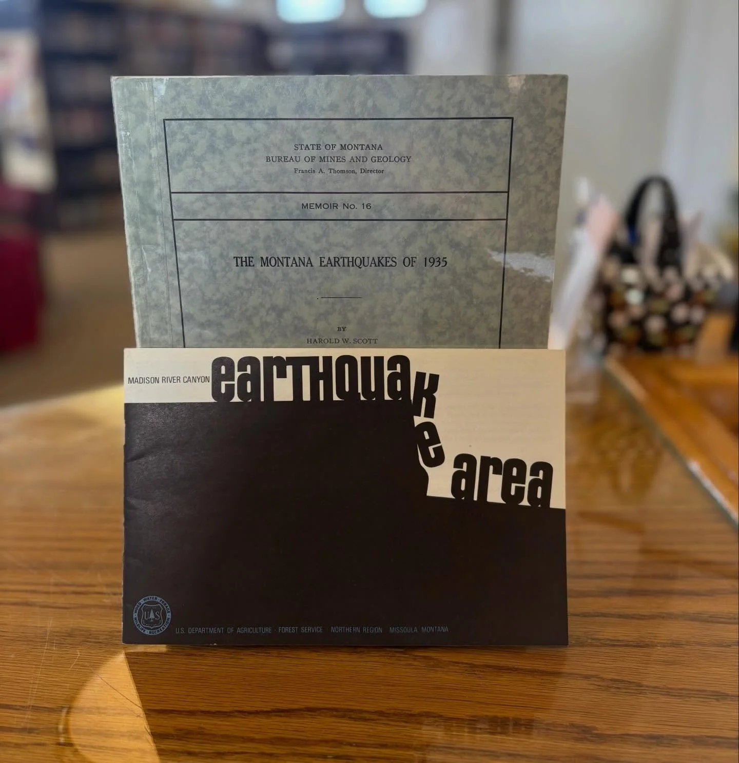 ~Wonder Wednesday~

Have you been wondering about earthquakes in Montana? 

They are not new! In 1936, the Montana School of Mines in Butte published a monograph about the earthquakes of 1935. 

October of that year proved to be particularly shaky ac