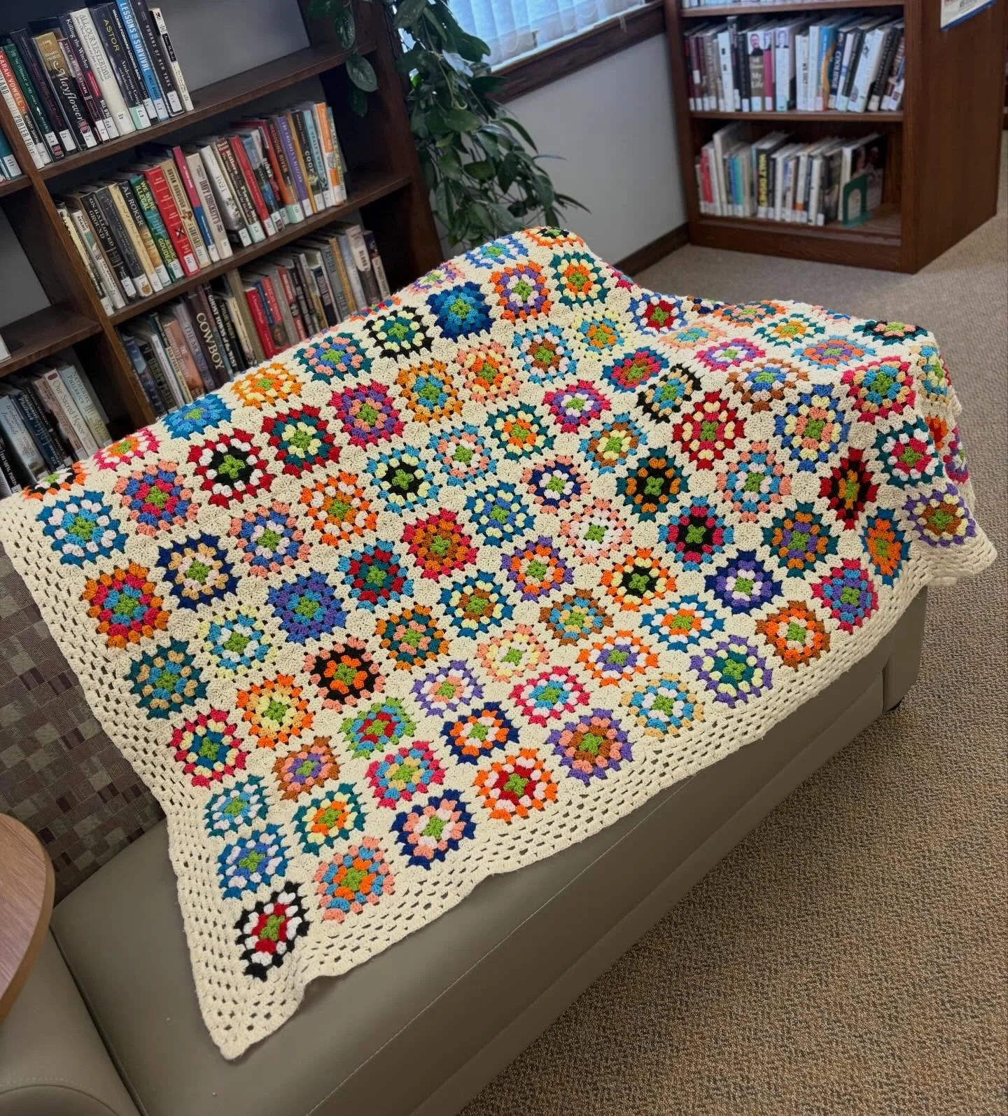~Today Is~

Today is a great day to find that afghan that you want to share with our community.

April 2025 found heirloom quilts at the #fortbentonlibrary. April 2026 will be the year of the afghan. It can be an heirloom afghan that your great grand