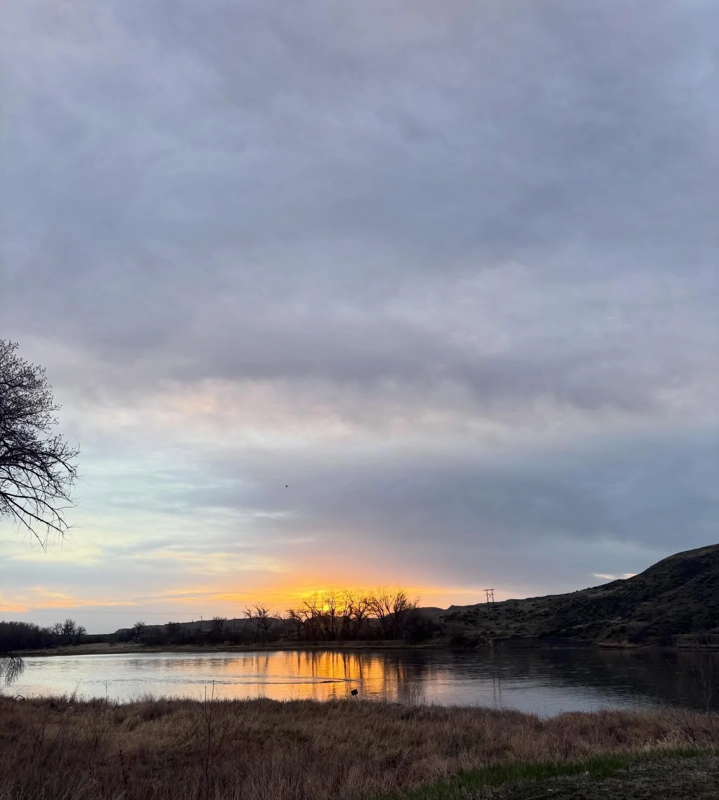 Walking at sunrise
The sun breaks the horizon 
A birdsong soundtrack

#nationalpoetrymonth #haiku #haikuaday #fortbentonlibrary #fortbentonmontana