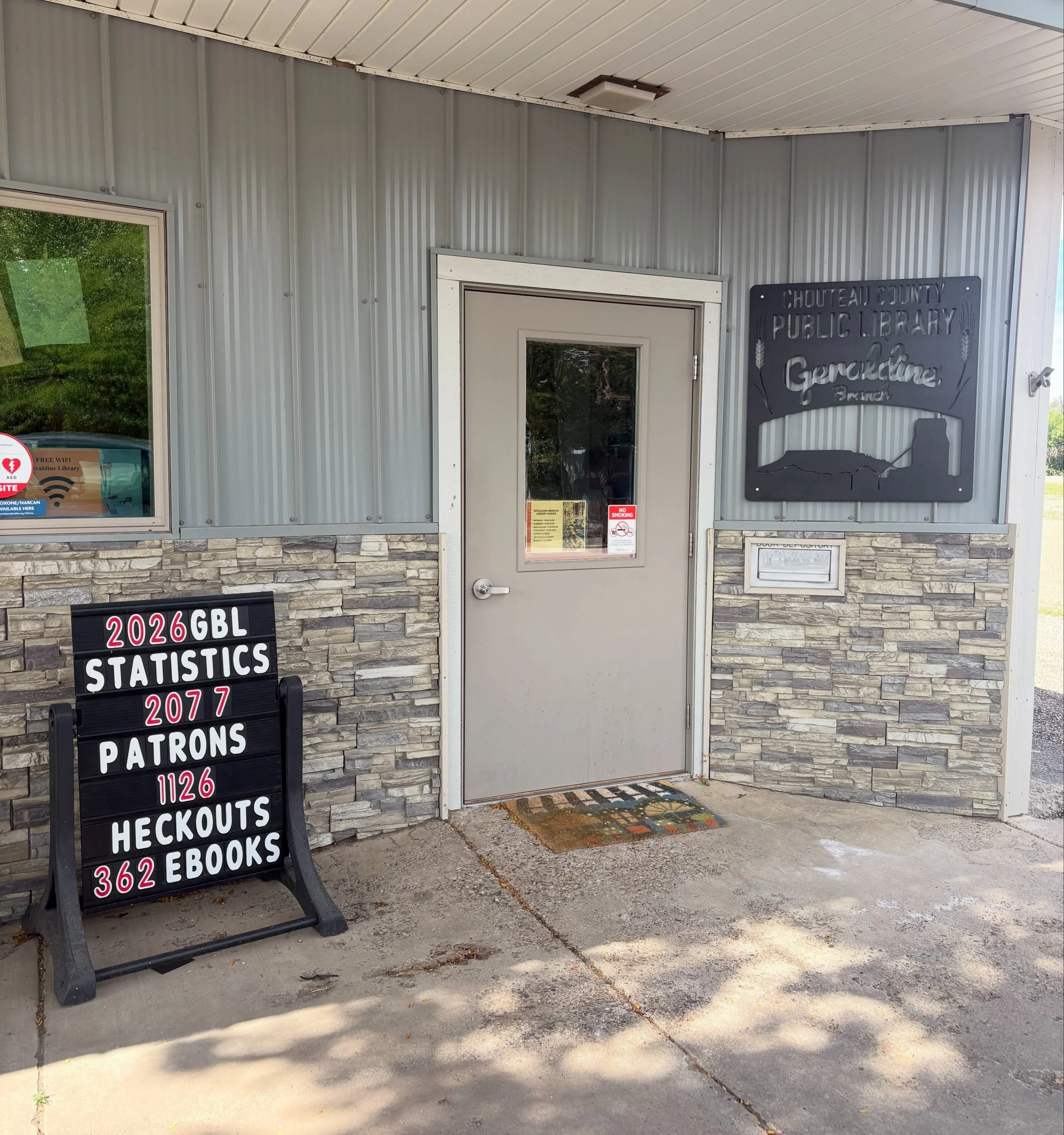 ~Today Is~

Today is the day that the Geraldine Branch Library is reopening! 

New hours: Monday-Thursday, Noon - 6 p.m.

Stop by to meet the new librarian and see what&rsquo;s new.

#todayis #geraldinelibrary #fortbentonlibrary #fortbentonmontana #c