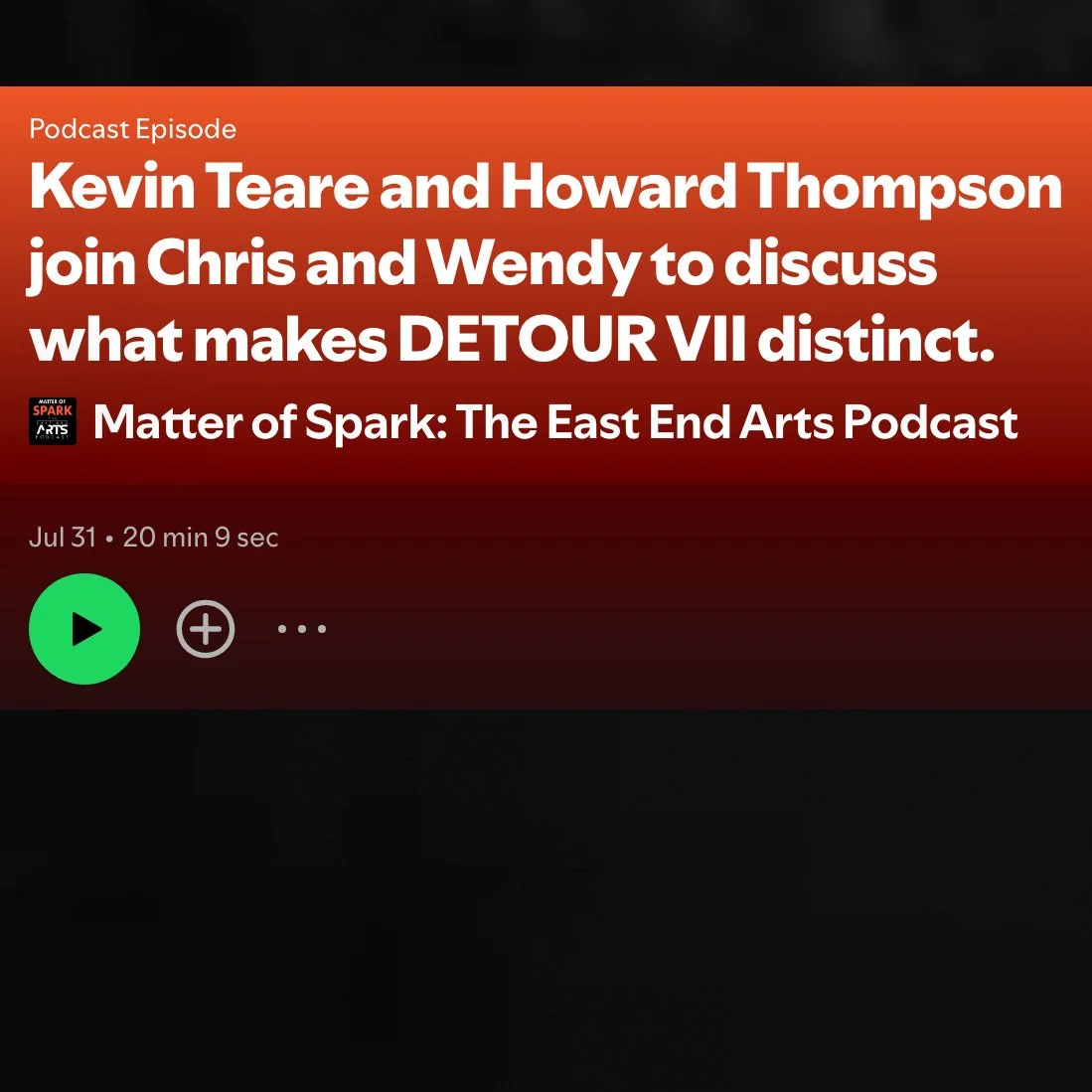 Kevin Teare and Howard Thompson join Chris and Wendy to discuss what makes DETOUR VII distinct