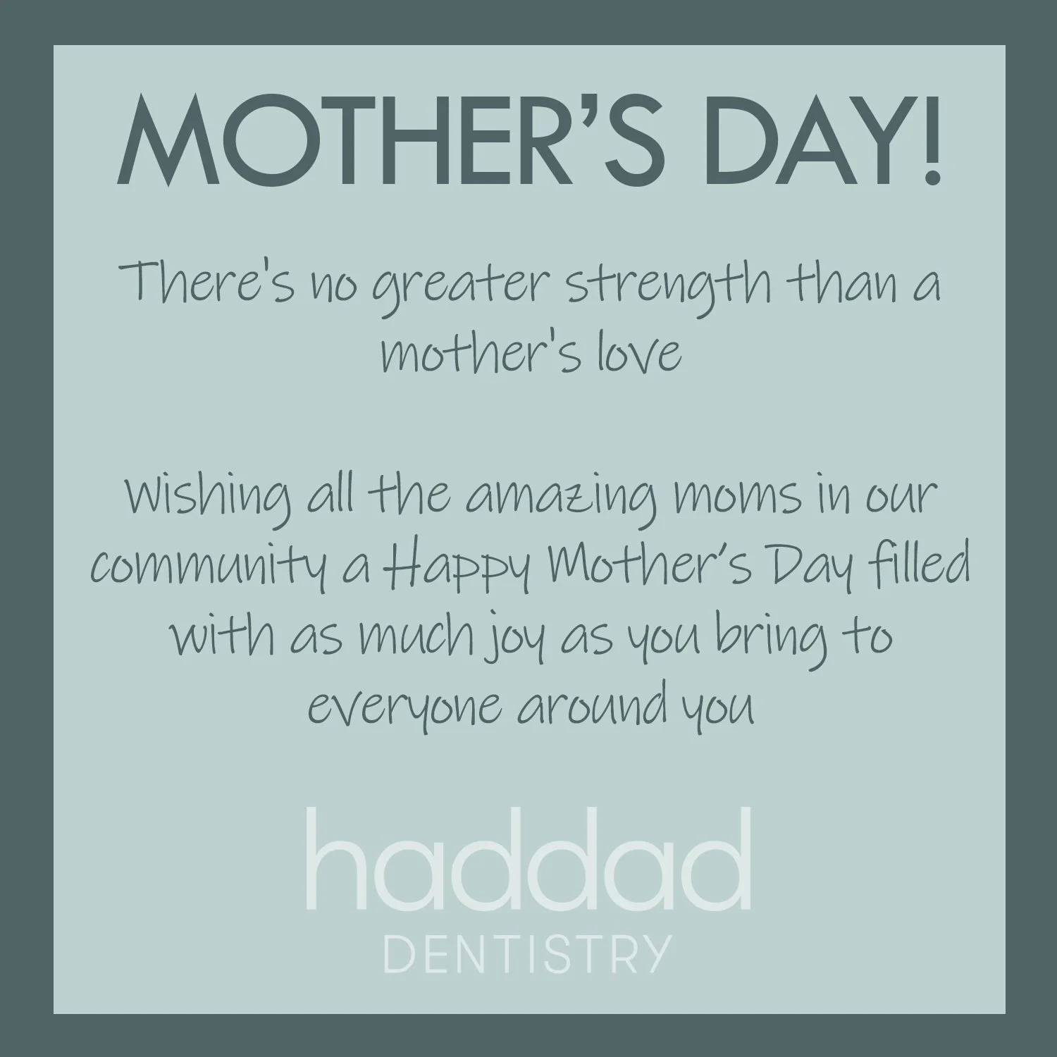 Happy Mother's day to all the wonderful moms who make the world go round!