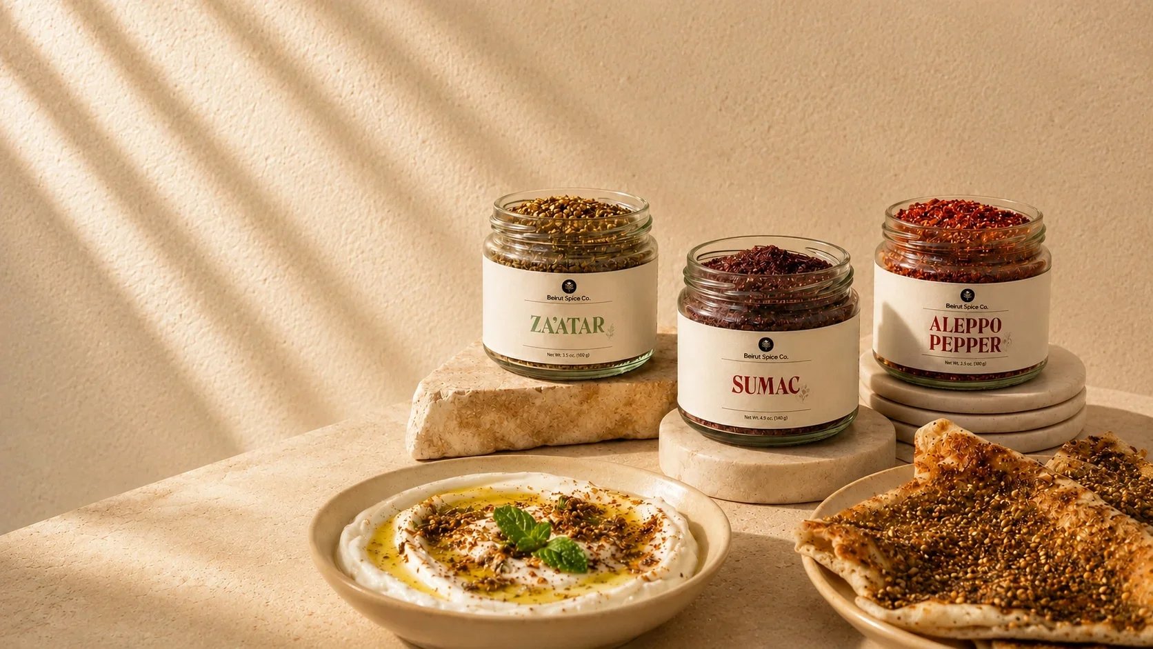 Za'atar, sumac, and Aleppo pepper spices from the Bekaa Valley, Lebanon — Beirut Spice Co.
