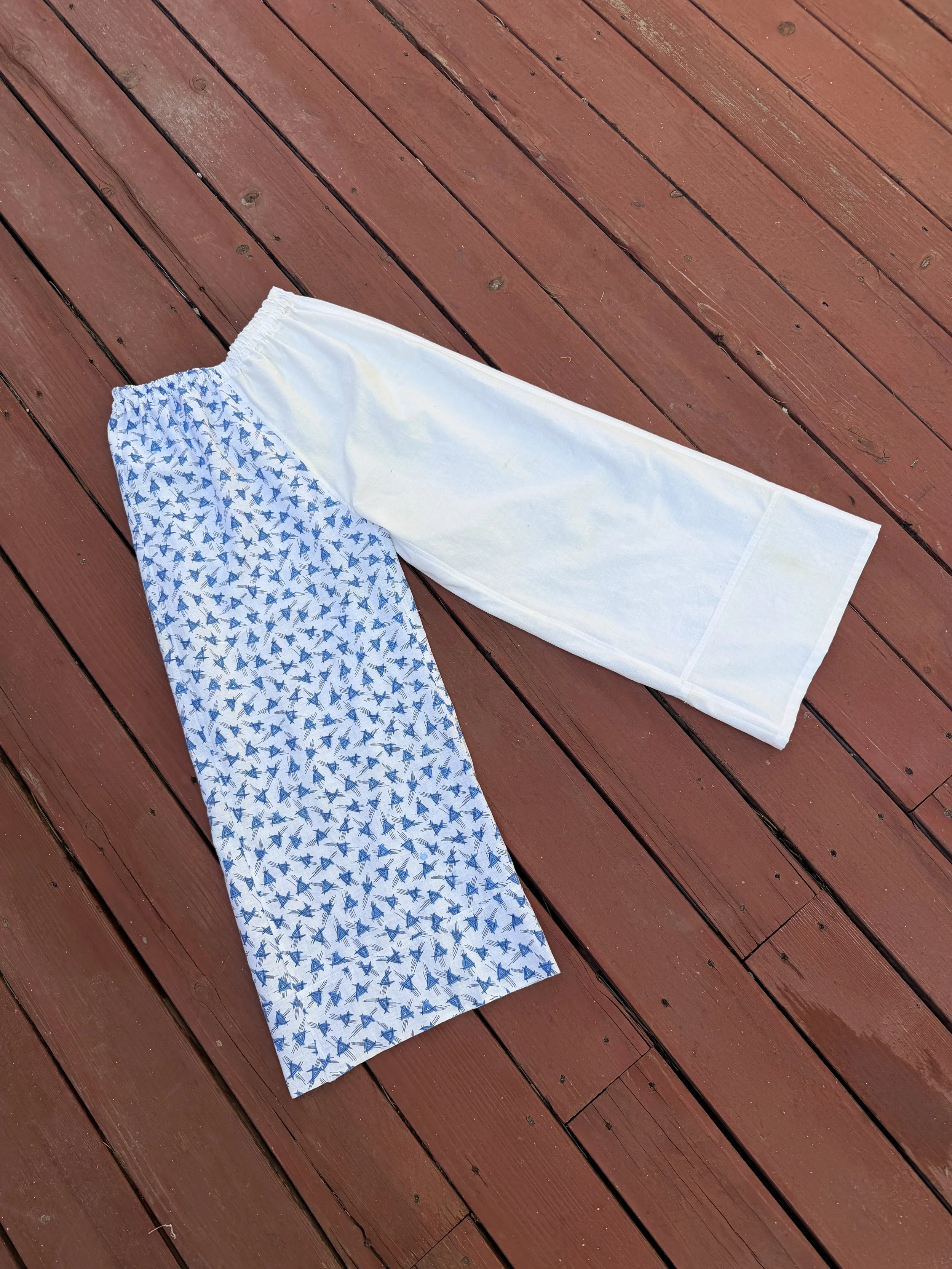 Blue Kite - Feed Sack Pants | 1930s | fits XS-S