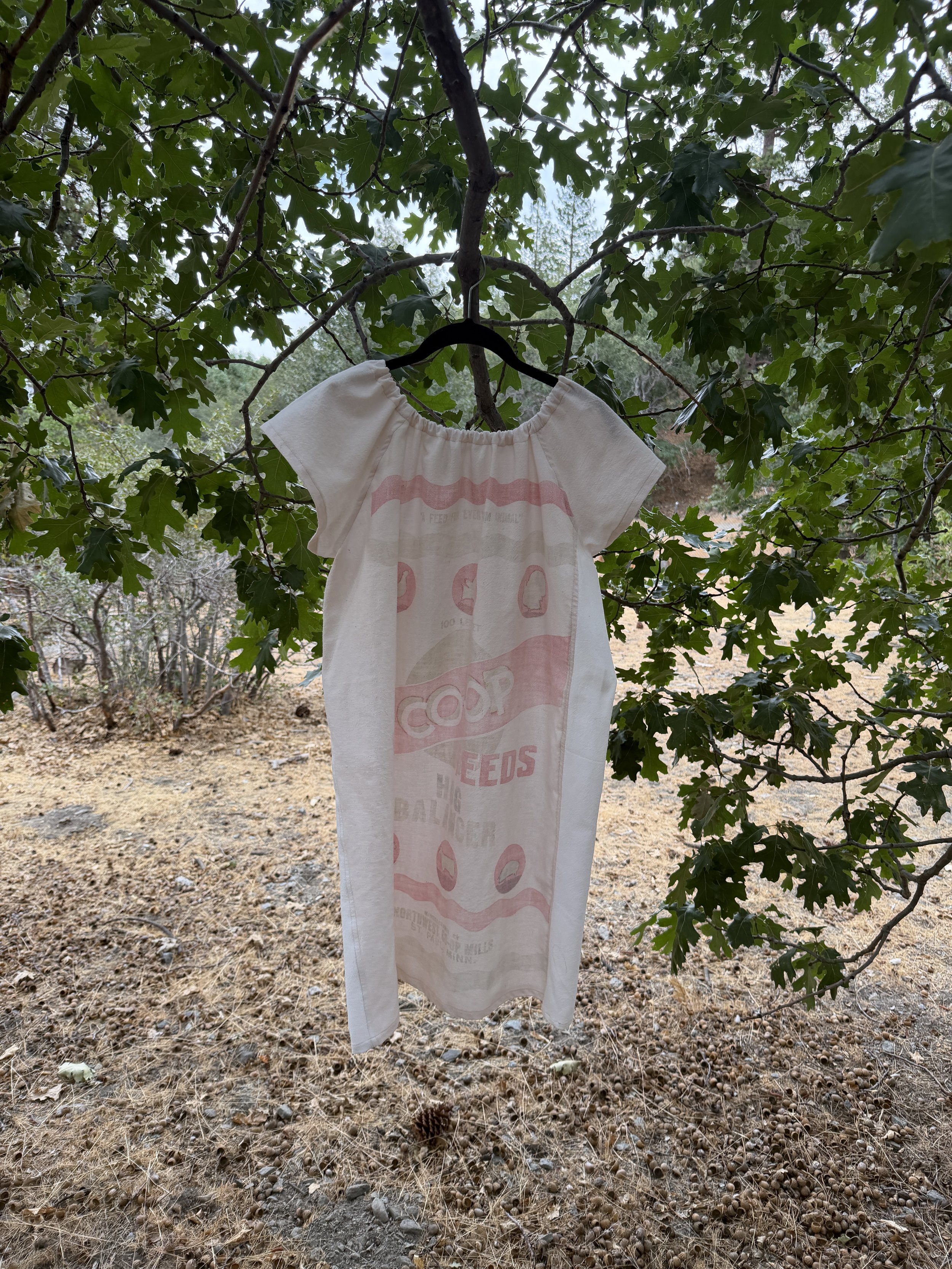 Co-Op Hog Feed - Feed Sack Dress | 1940s | fits S-M-L