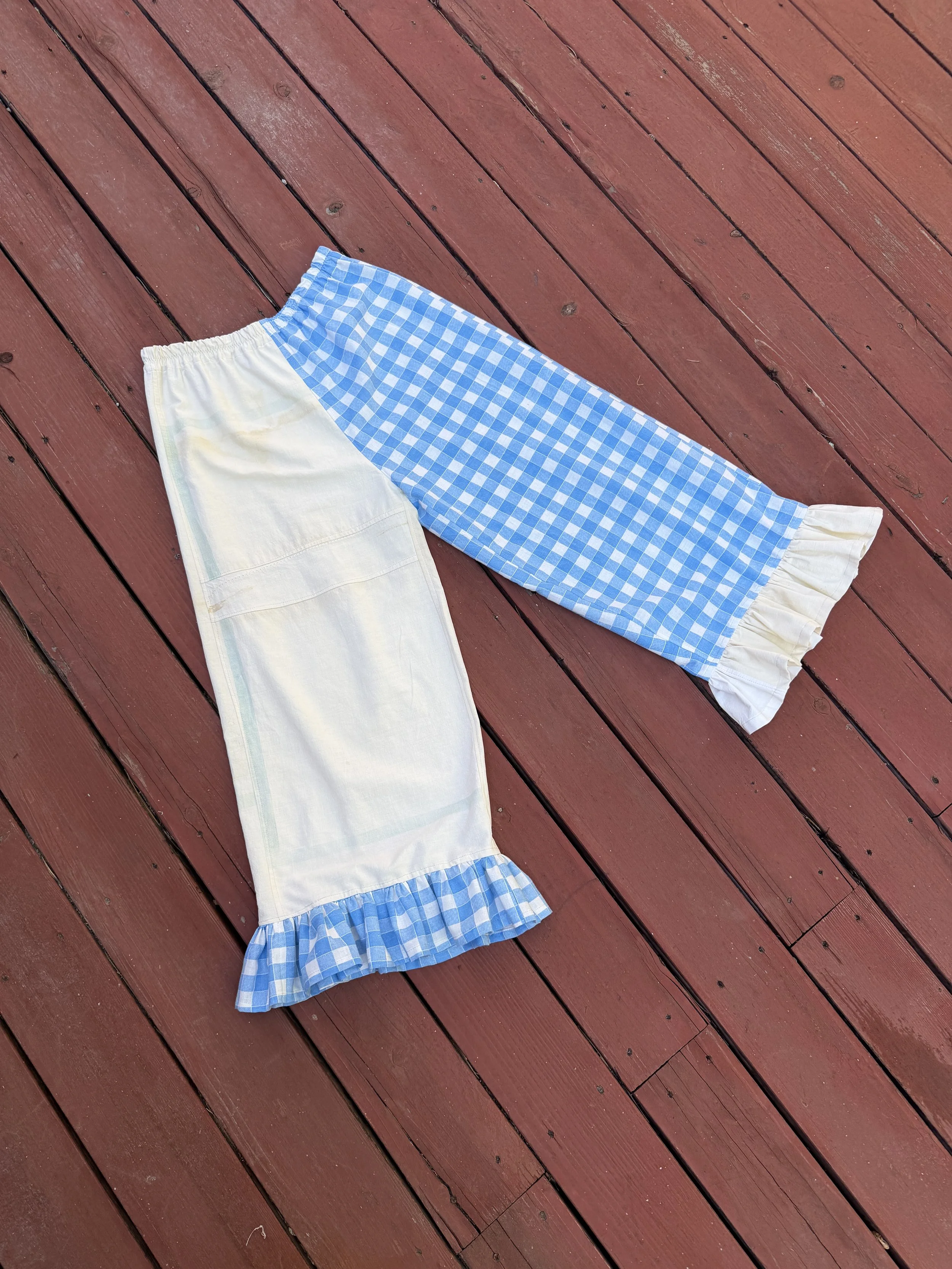 Gingham Picnic - Feed Sack Party Pants | 1930s | fits M-L