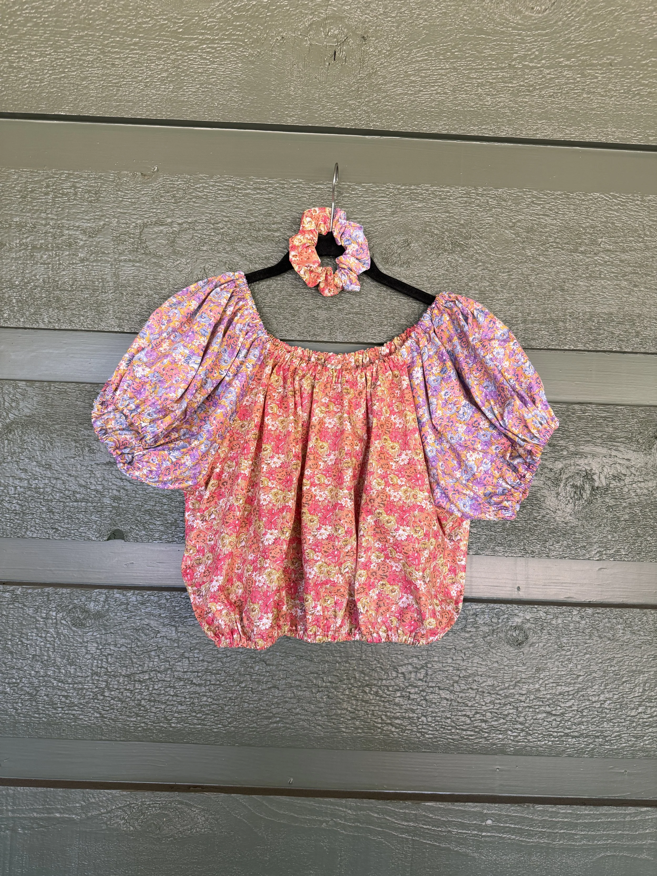 Blush Blossom - Prairie Top | 1970s | Fits S-M-L