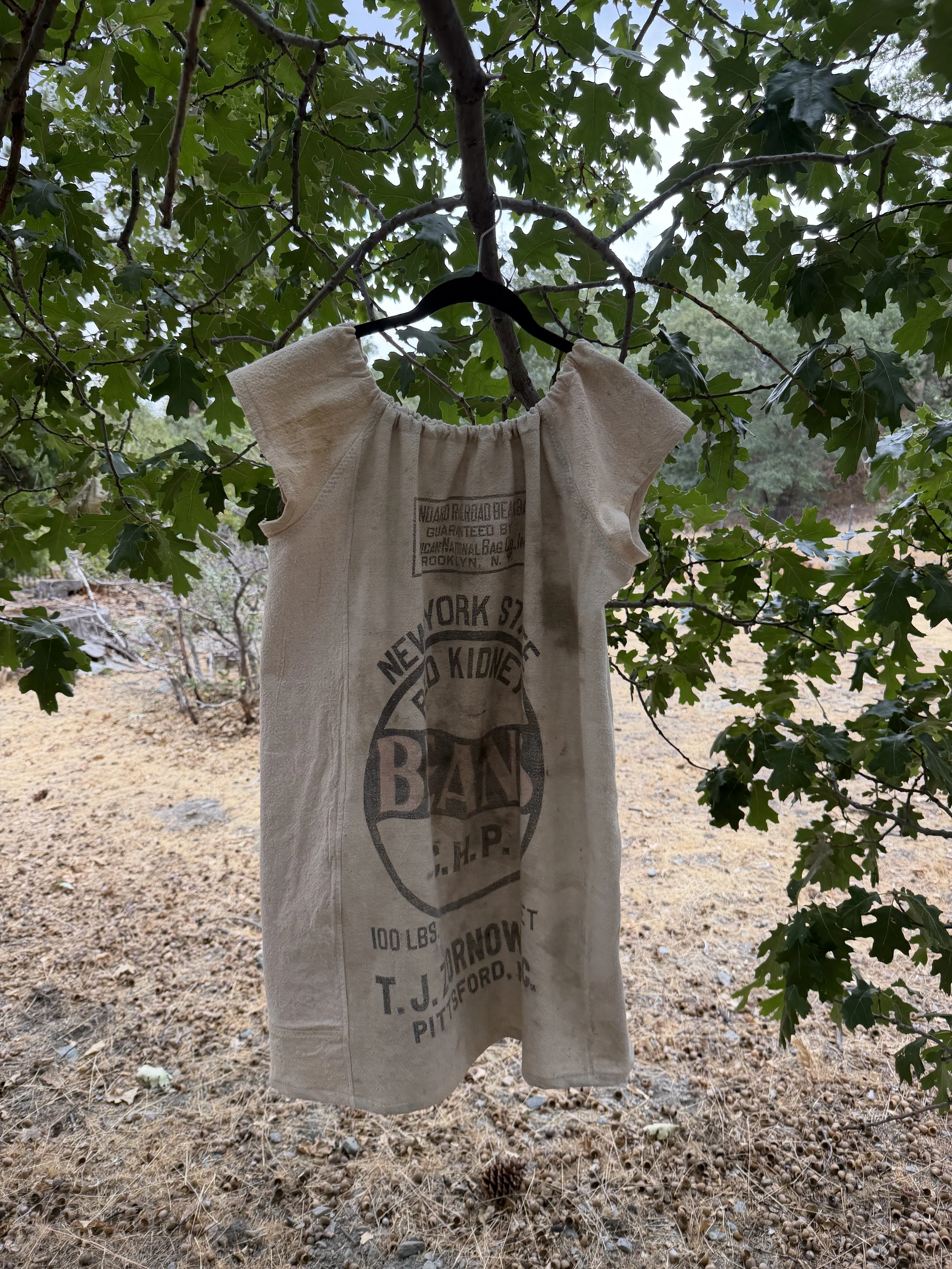 New York State - Kidney Beans Sack Dress | 1940s | fits S-M-L