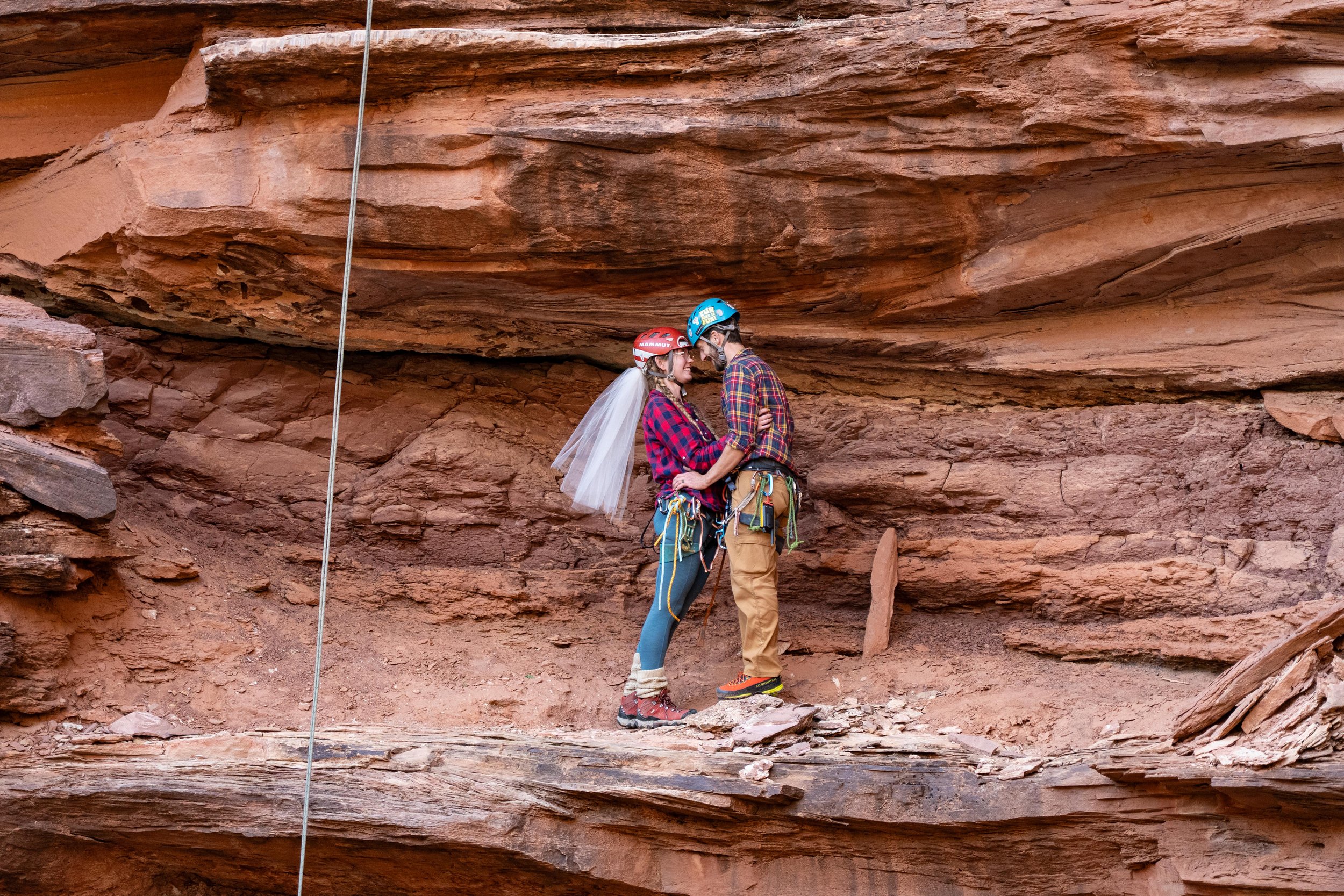An Adventurous Cave + Canyoneering Elopement in Hanksville, Utah