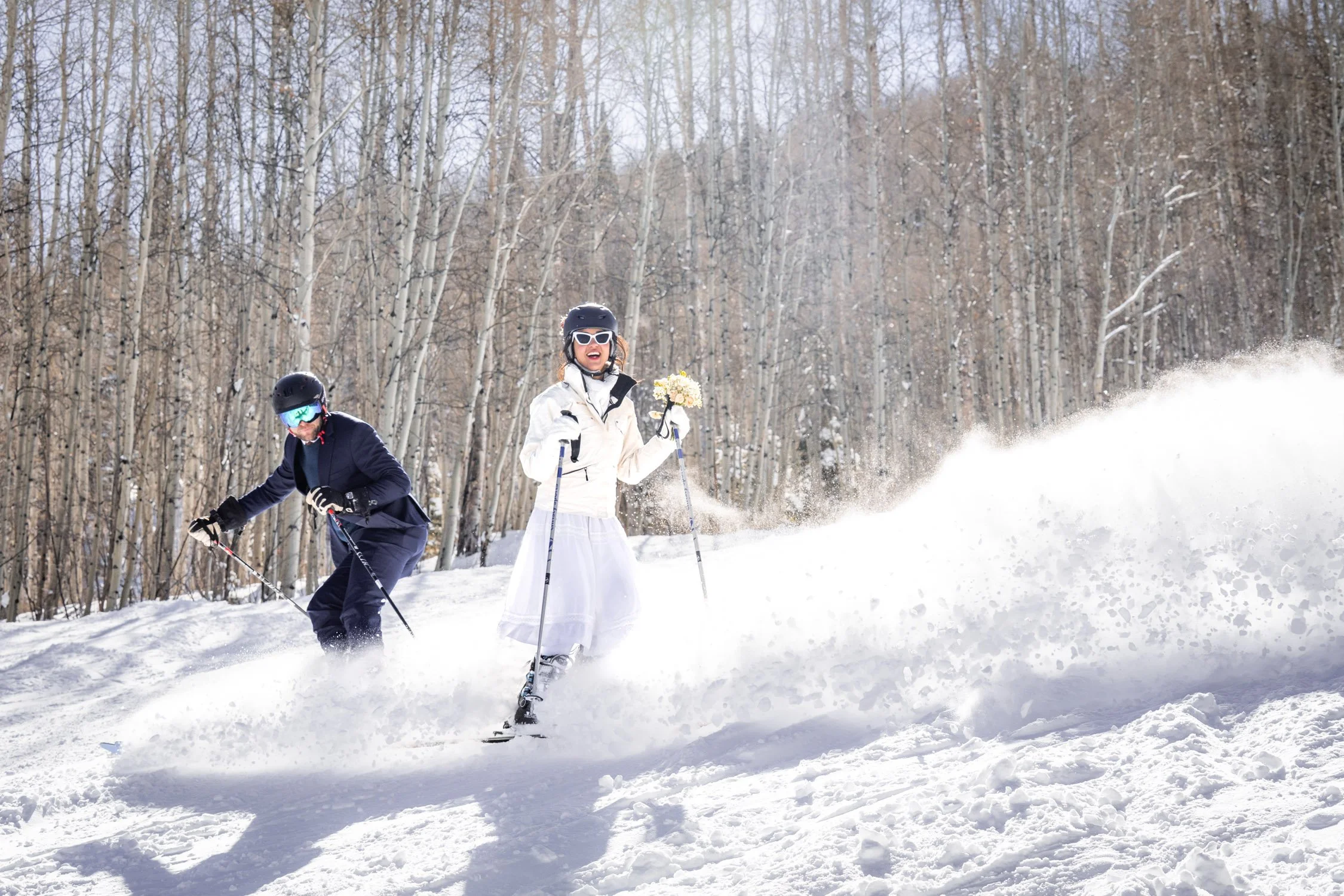 A Perfectly Powdery Ski Elopement in Glenwood Springs, Colorado