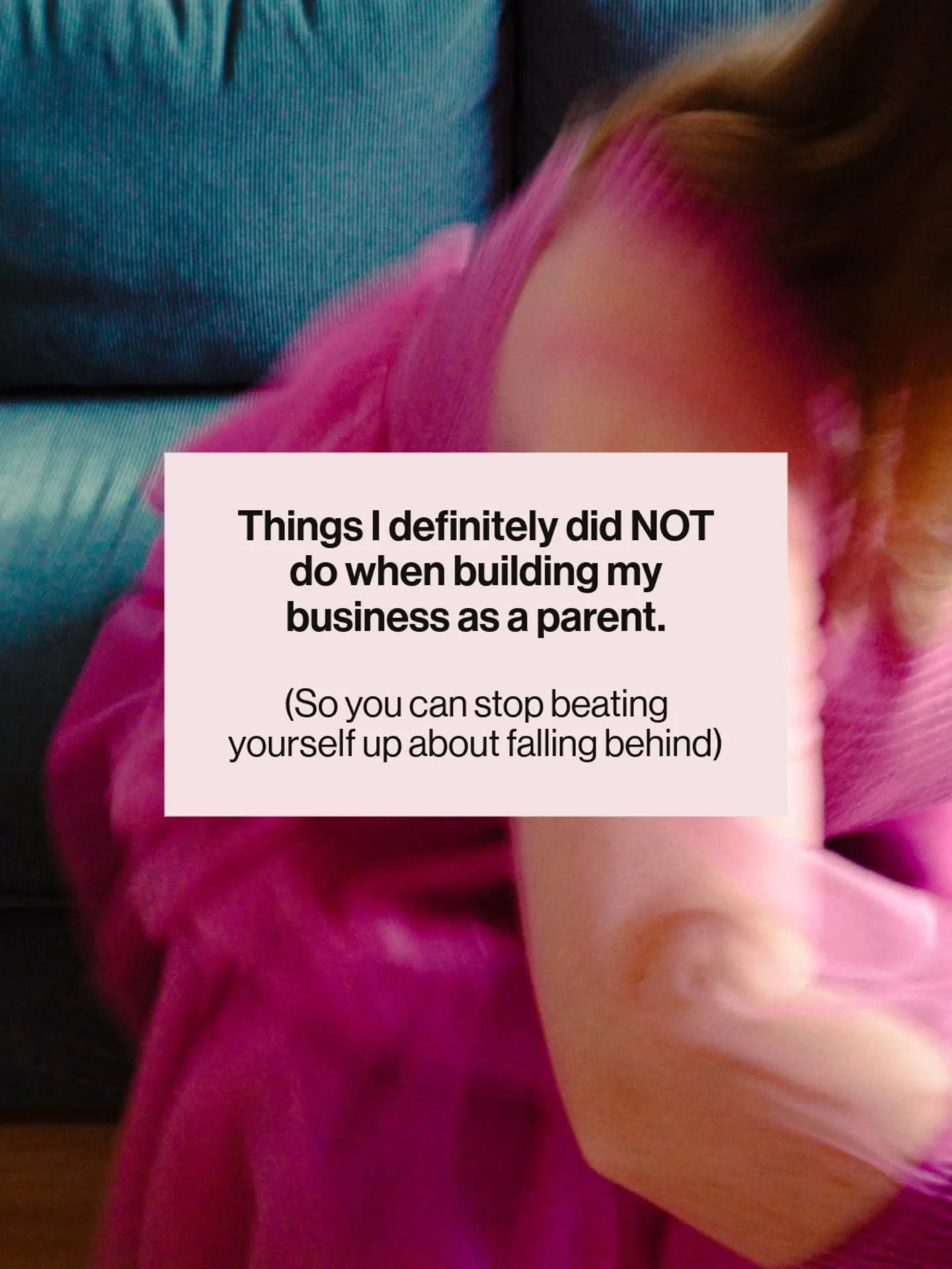 There are a couple of life/career combos that to me seem like the hardest combos out there. One of them is being a parent AND a business owner*. 

Both are life-changing aspects of your life &amp; both need your attention, time and money. Both stretc